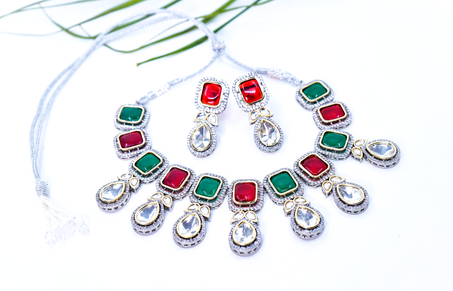 Beautiful Polki Designer set - Chaandi Rivaaz