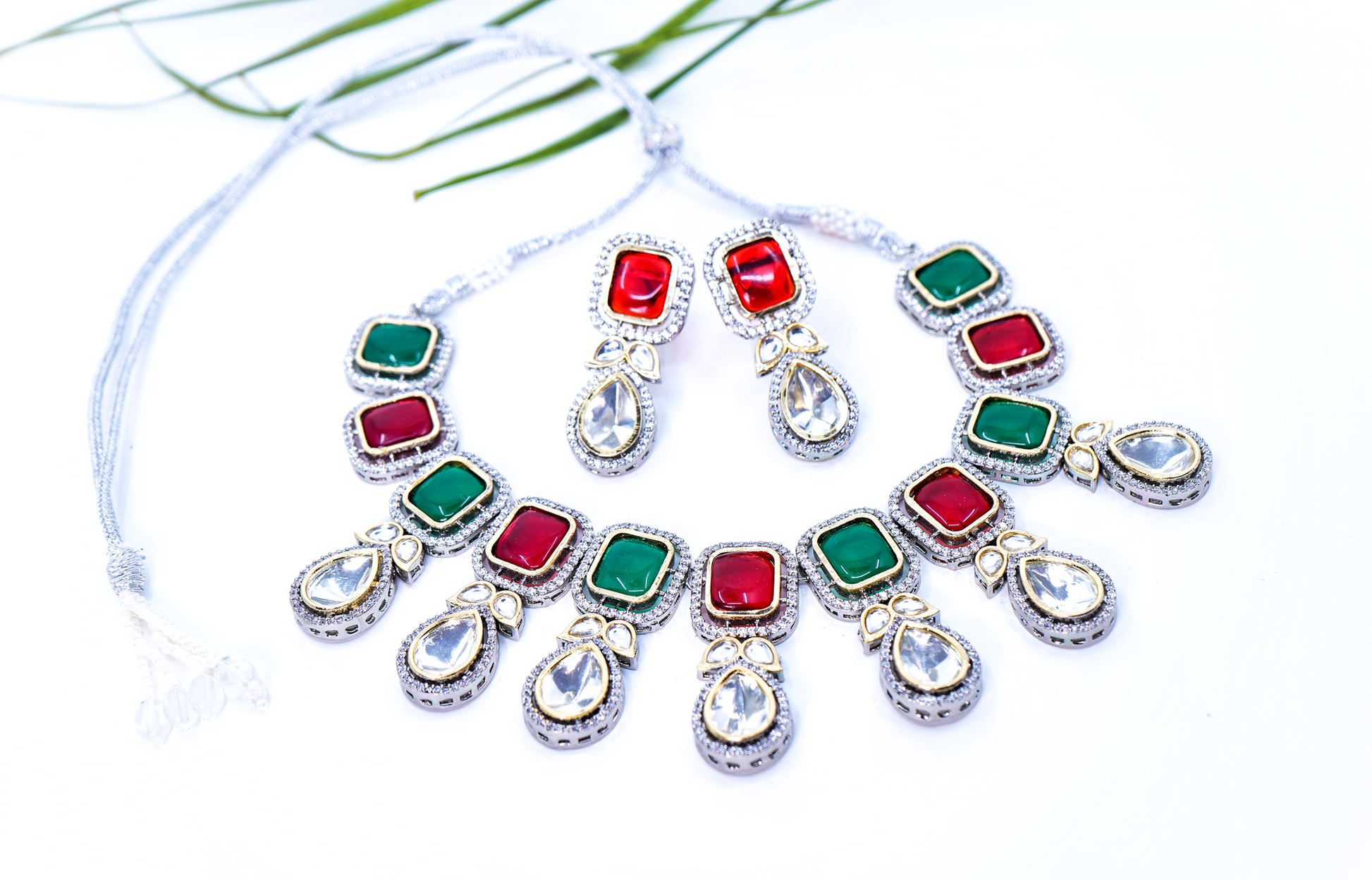 Beautiful Polki Designer set - Chaandi Rivaaz
