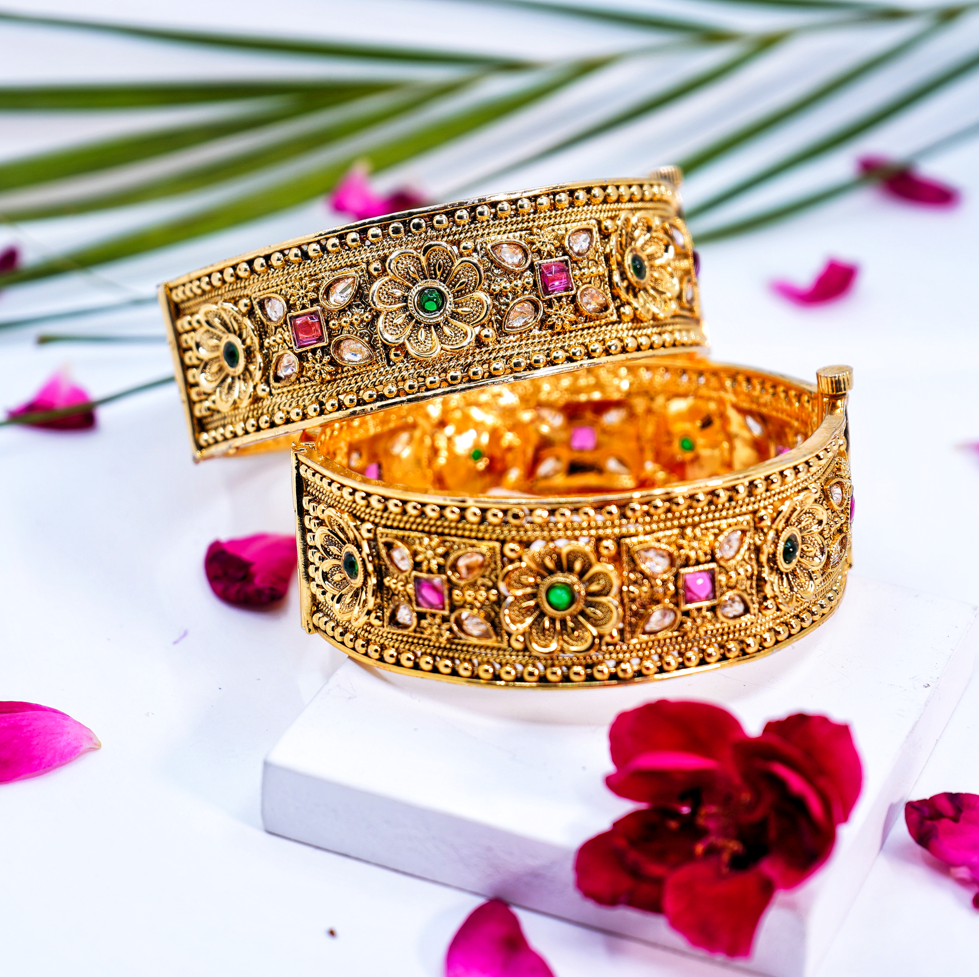 Designer Antique Bangles - Chaandi Rivaaz