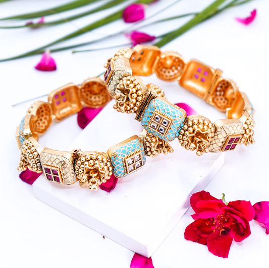Sapna Designer Antique Bangles - Chaandi Rivaaz