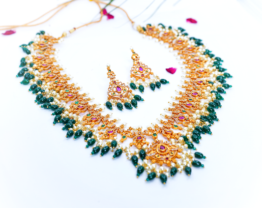 Beautiful Jadau Haar set - Chaandi Rivaaz
