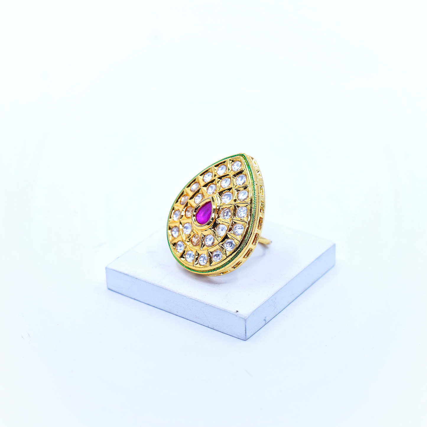 Sheena’s Kundan Cocktail Rings - Chaandi Rivaaz
