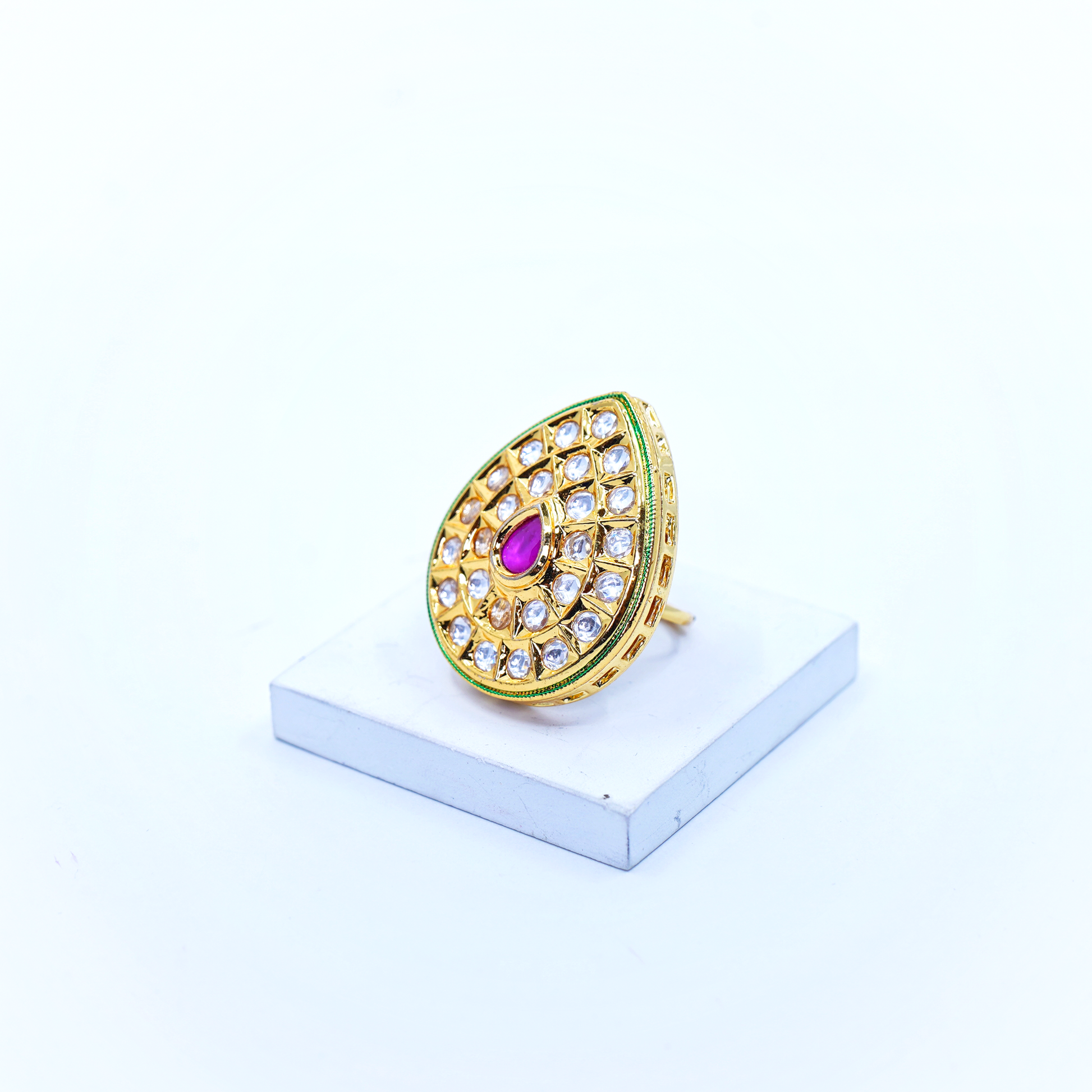 Sheena’s Kundan Cocktail Rings - Chaandi Rivaaz