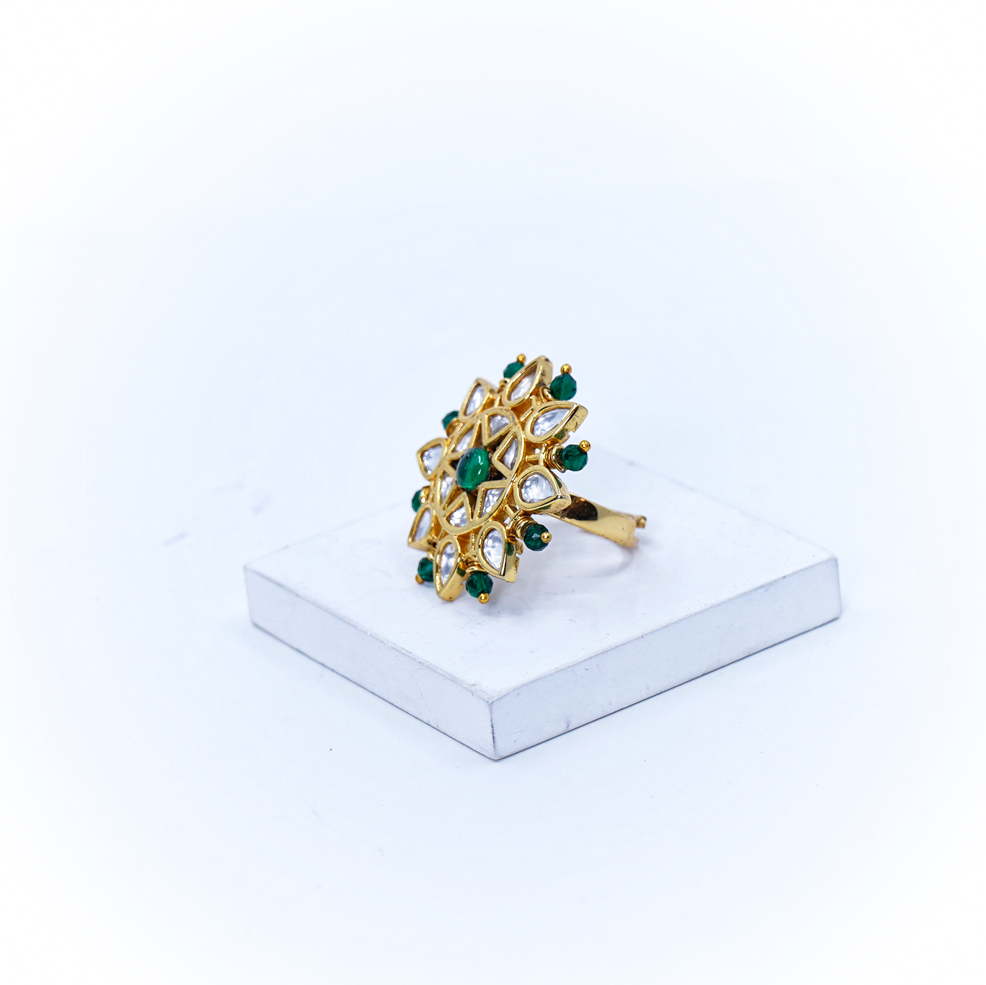 Sheela’s Polki Cocktail Ring - Chaandi Rivaaz