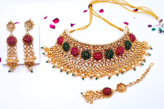 Beautiful Antique Designer Bridal Set - Chaandi Rivaaz