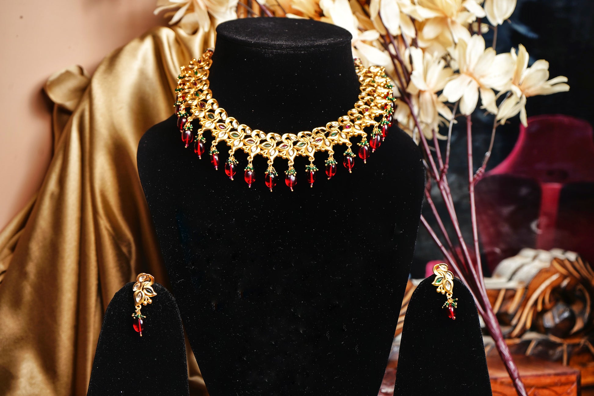 Lily Designer Necklace Set - Chaandi Rivaaz