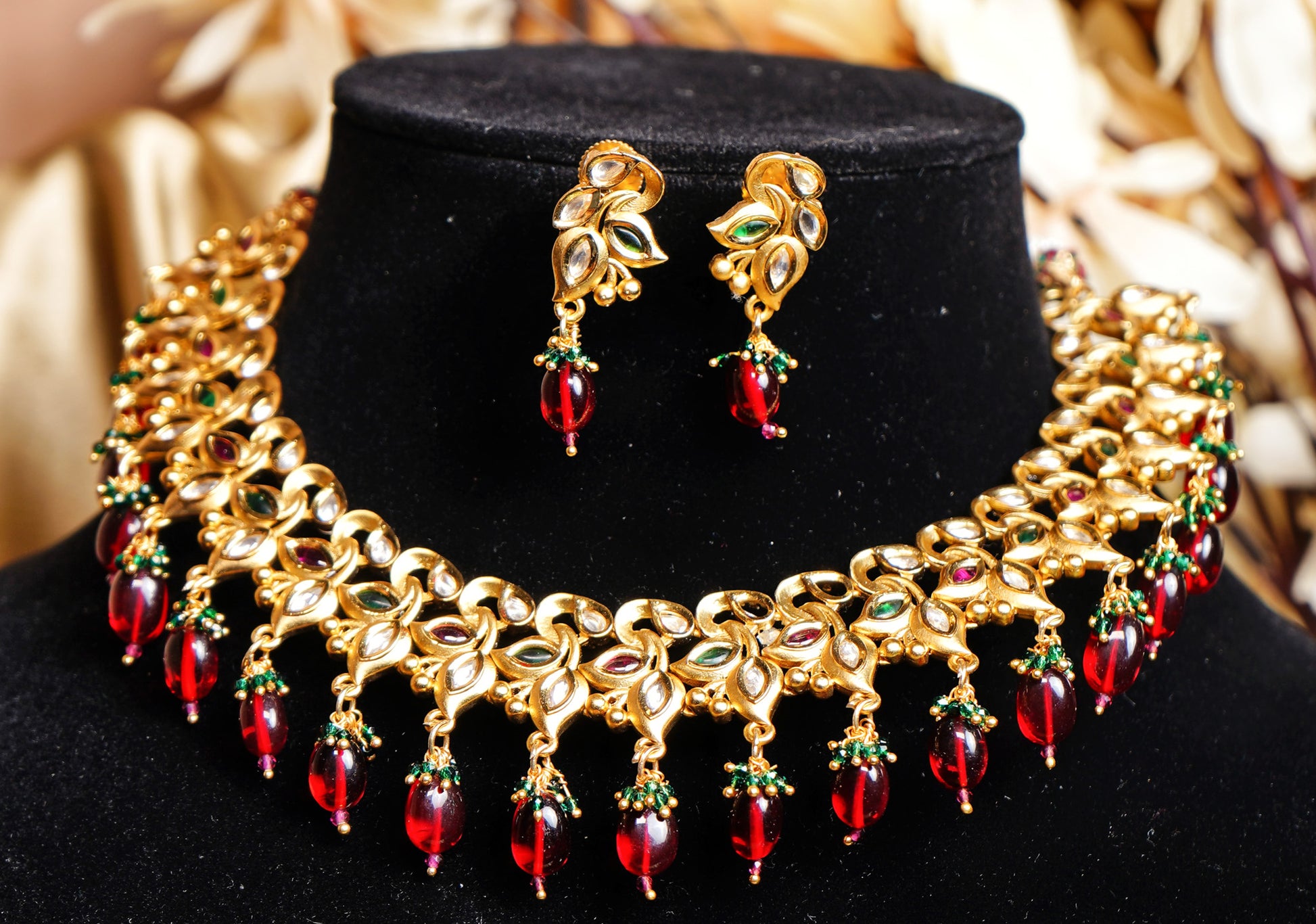 Lily Designer Necklace Set - Chaandi Rivaaz