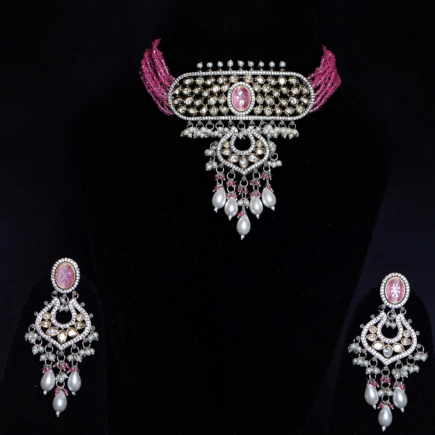 Olive Designer Choker set - Chaandi Rivaaz