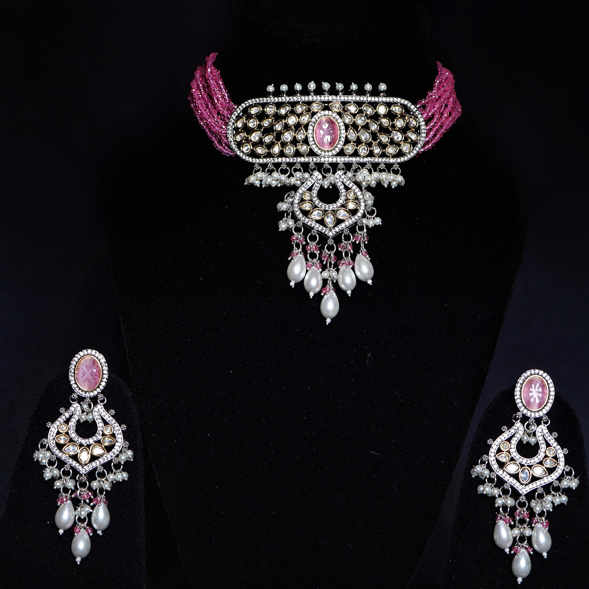 Olive Designer Choker set - Chaandi Rivaaz