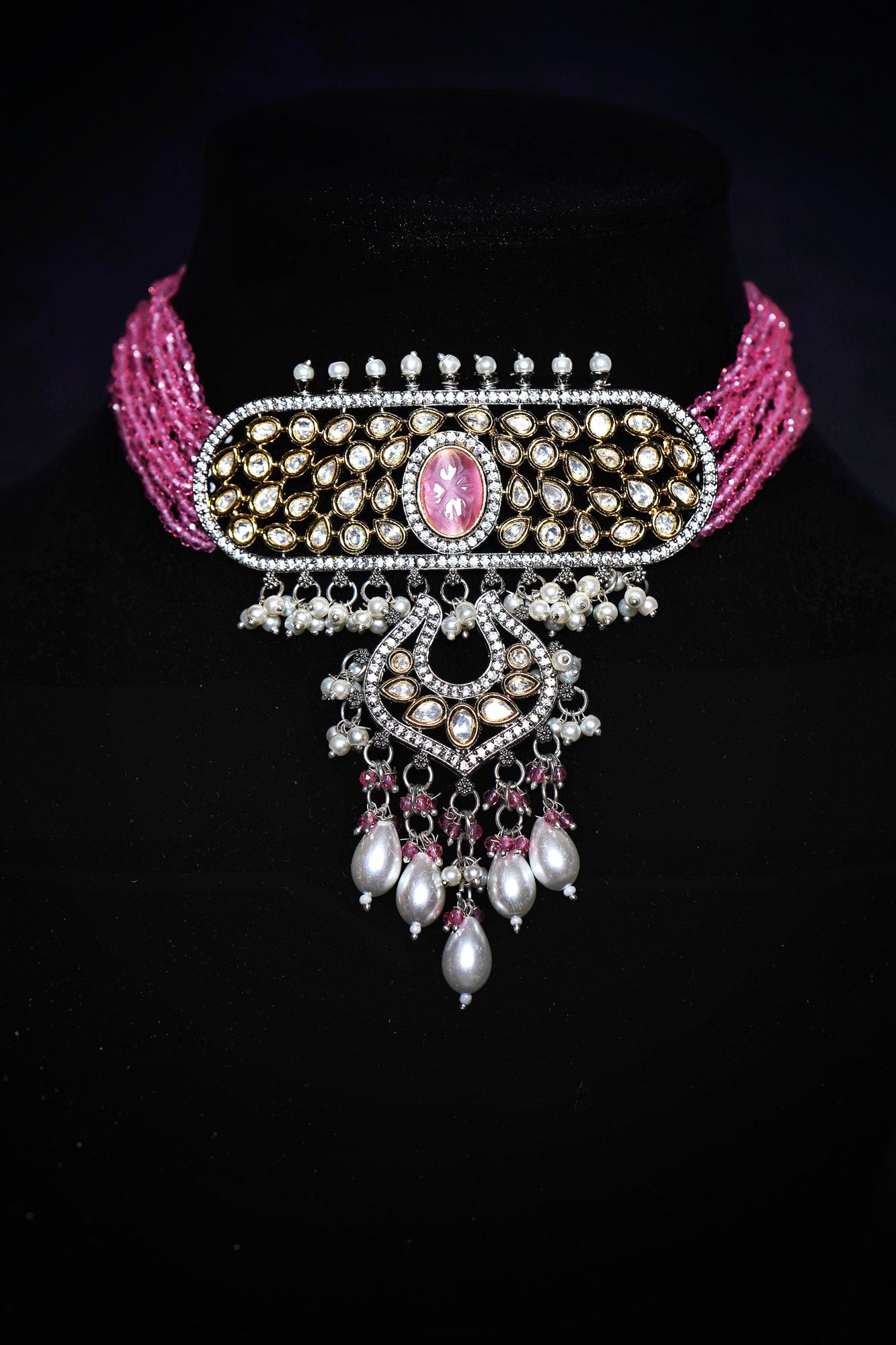 Olive Designer Choker set - Chaandi Rivaaz
