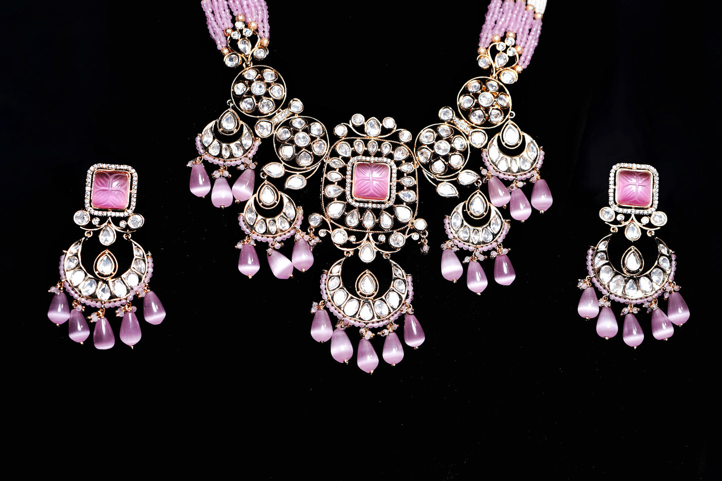 Taniya Polki Designer Set - Chaandi Rivaaz