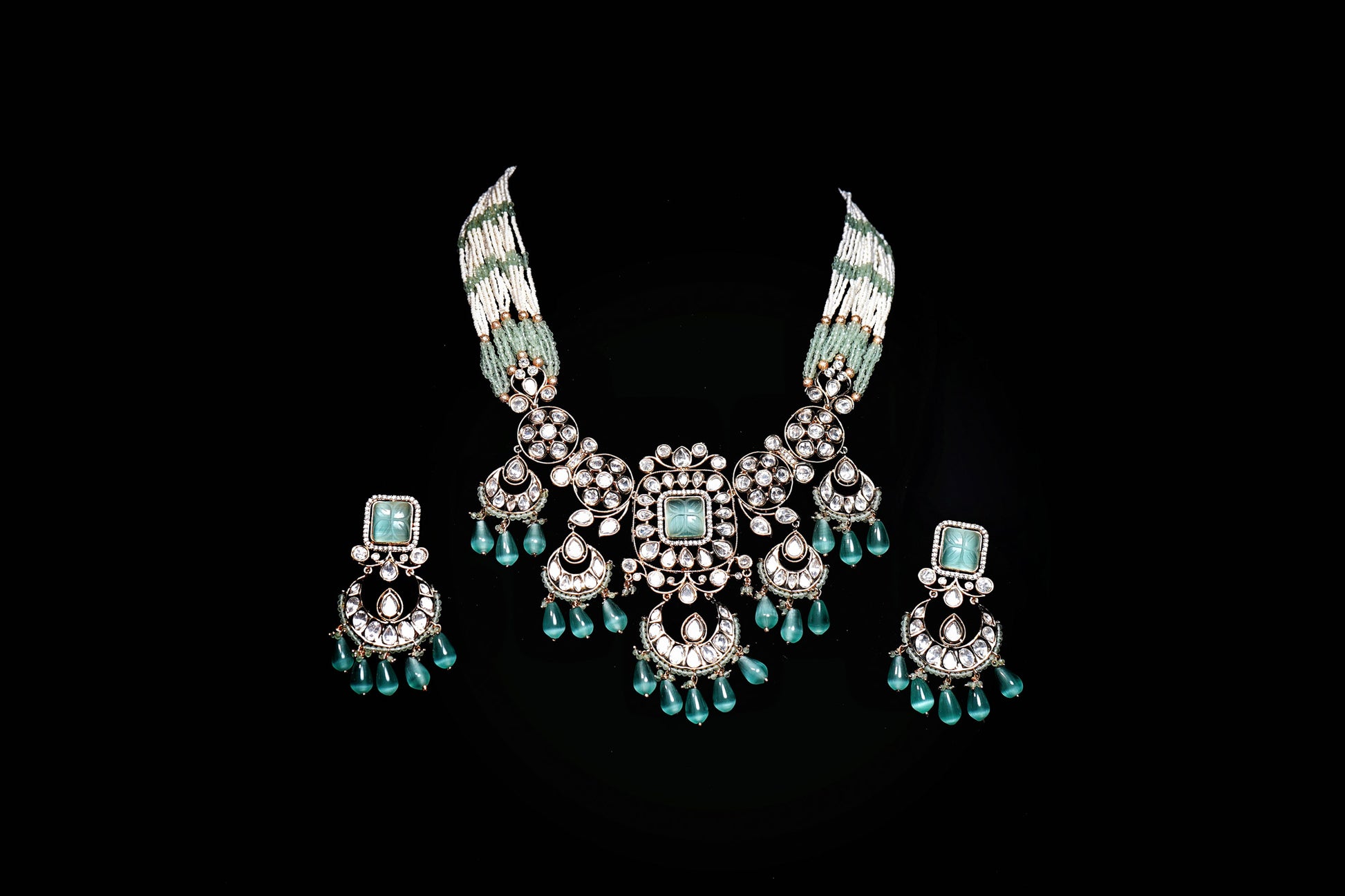 Taniya Polki Designer Set - Chaandi Rivaaz