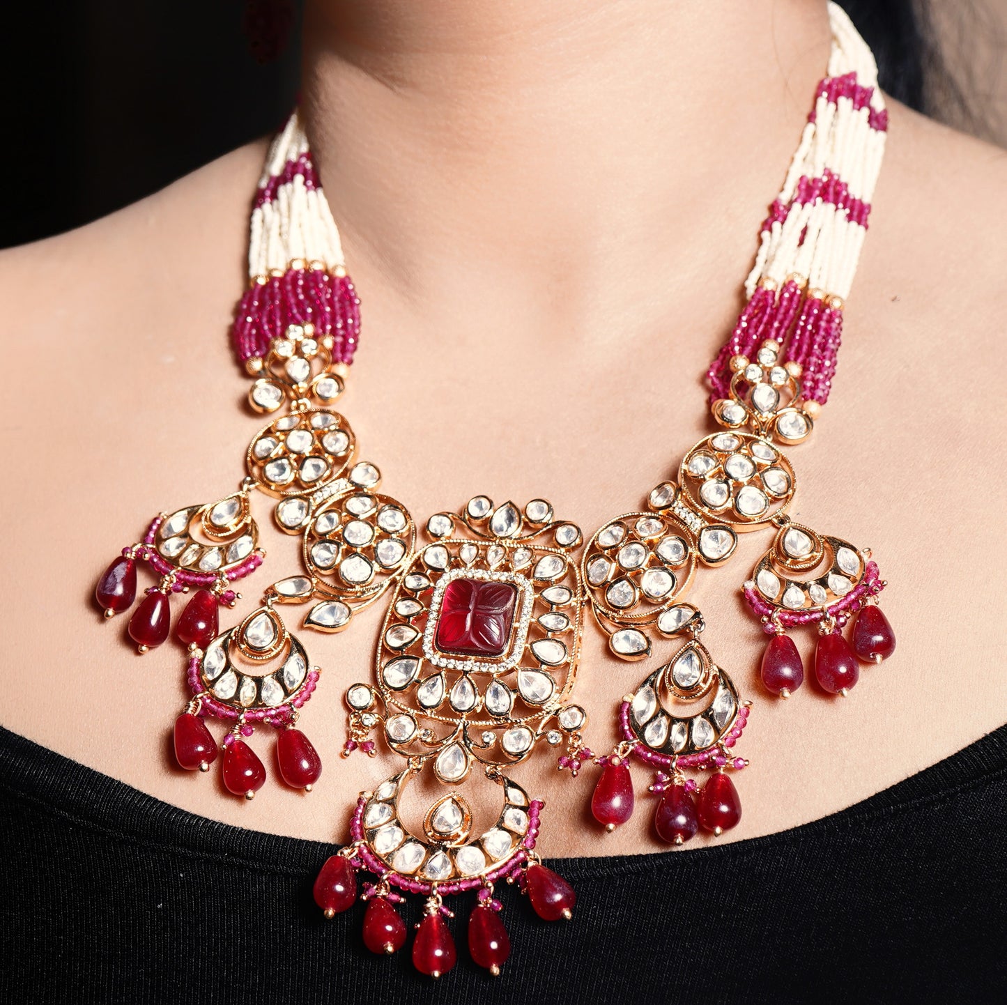 Taniya Polki Designer Set - Chaandi Rivaaz