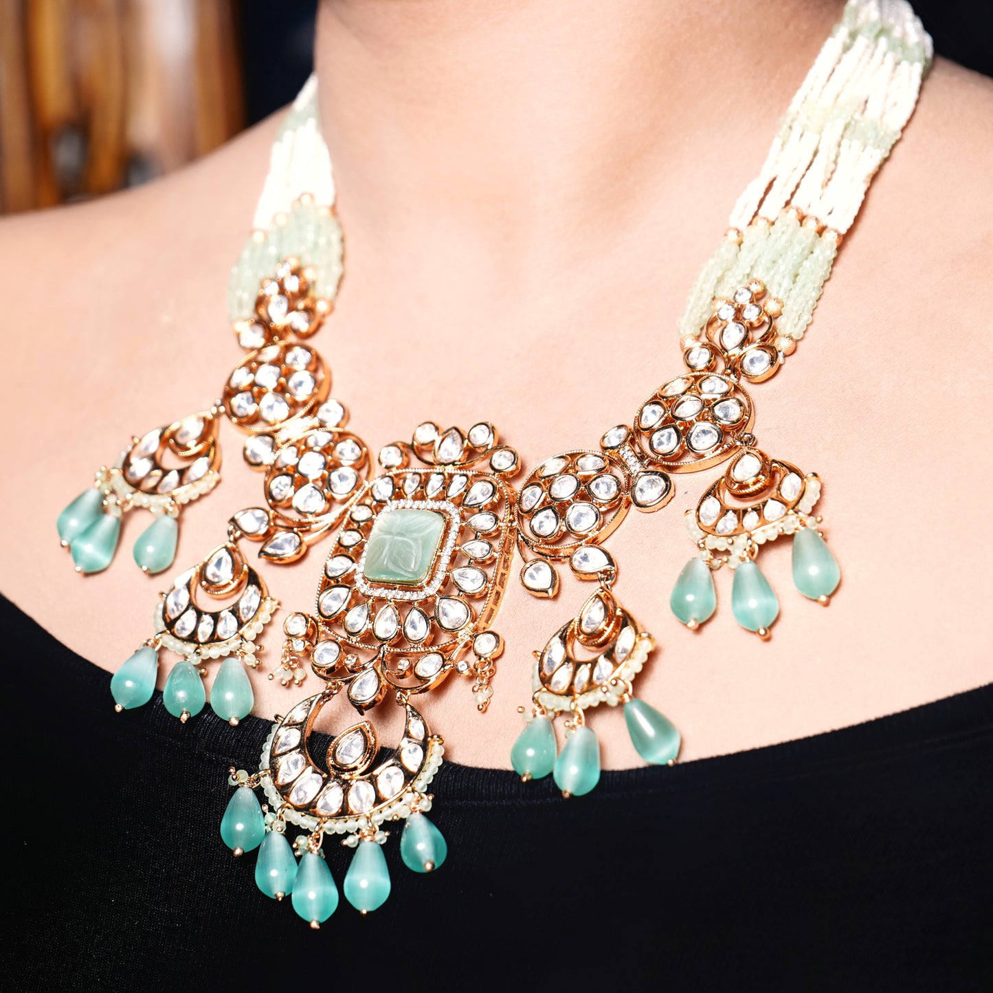 Taniya Polki Designer Set - Chaandi Rivaaz