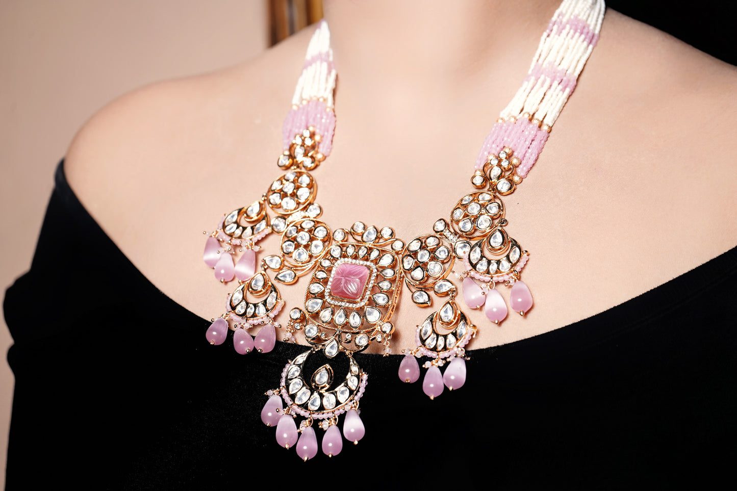 Taniya Polki Designer Set - Chaandi Rivaaz