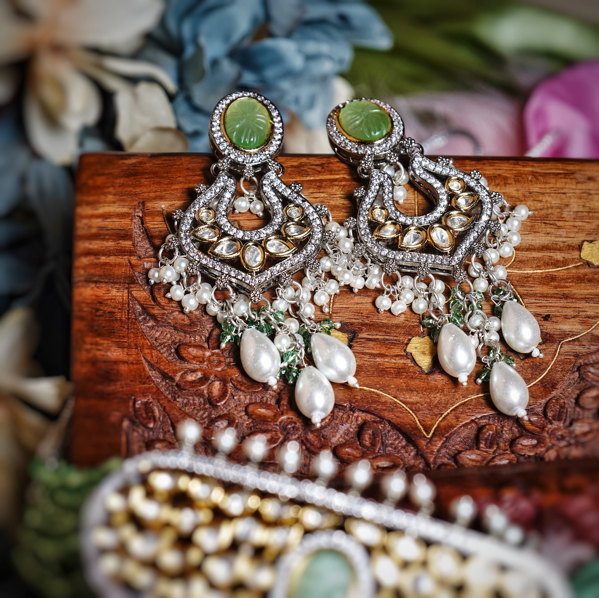 Olive Designer Choker set - Chaandi Rivaaz