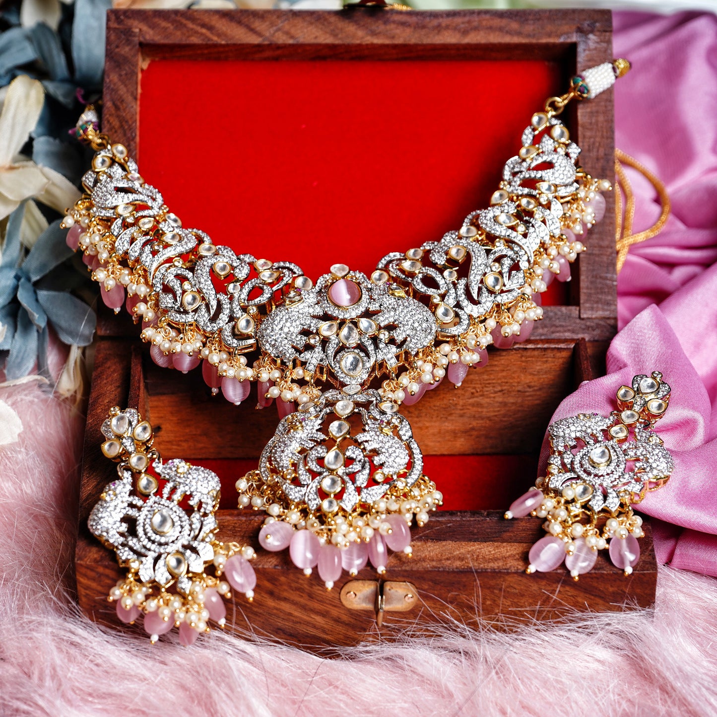 Victoria Designer Necklace set - Chaandi Rivaaz