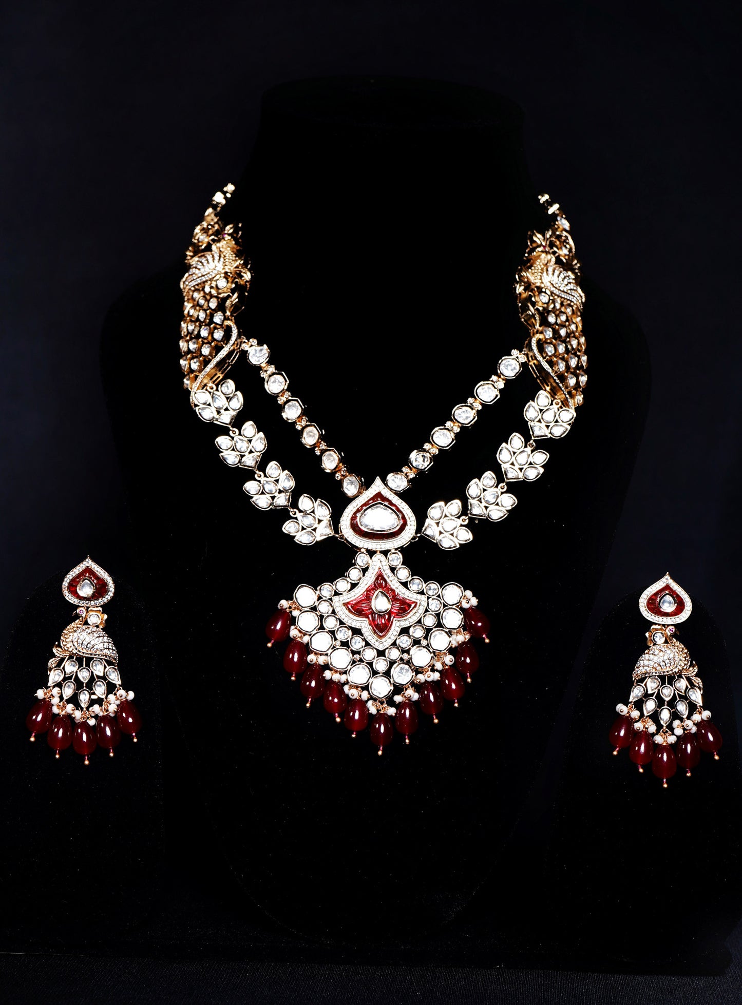 Beautiful Saniya Polki Necklace set - Chaandi Rivaaz