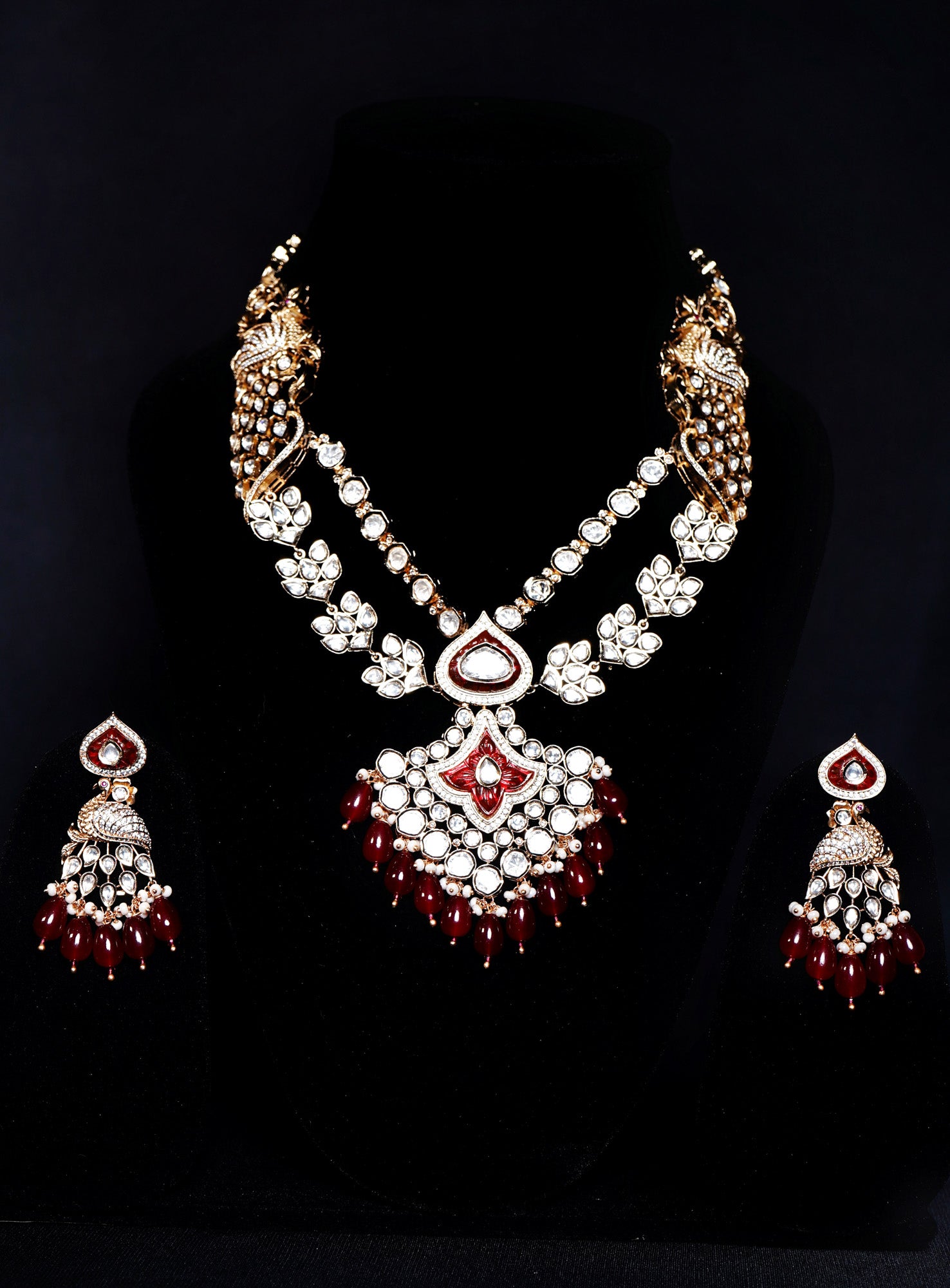 Beautiful Saniya Polki Necklace set - Chaandi Rivaaz