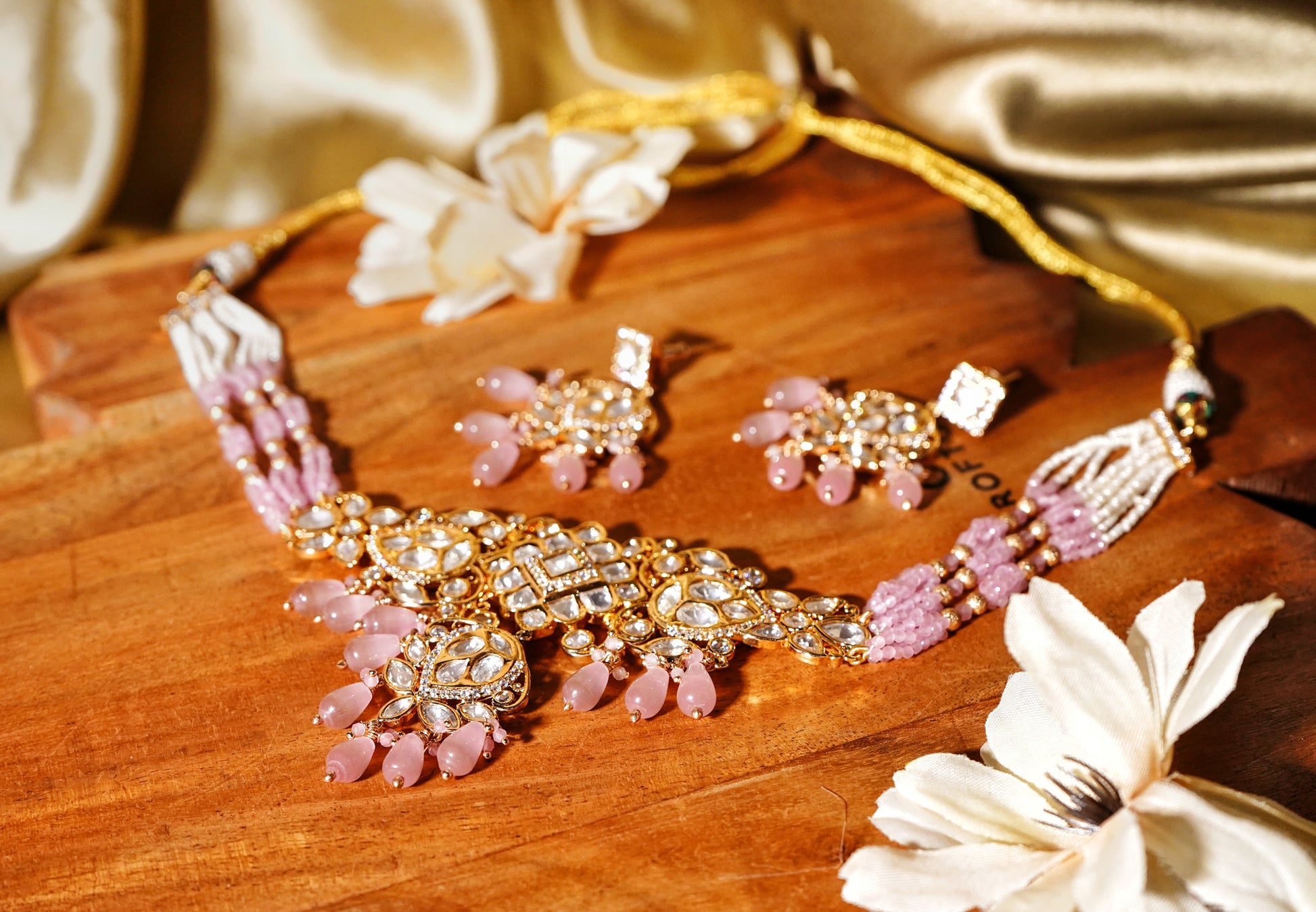 Zelie Designer Polki Choker set - Chaandi Rivaaz