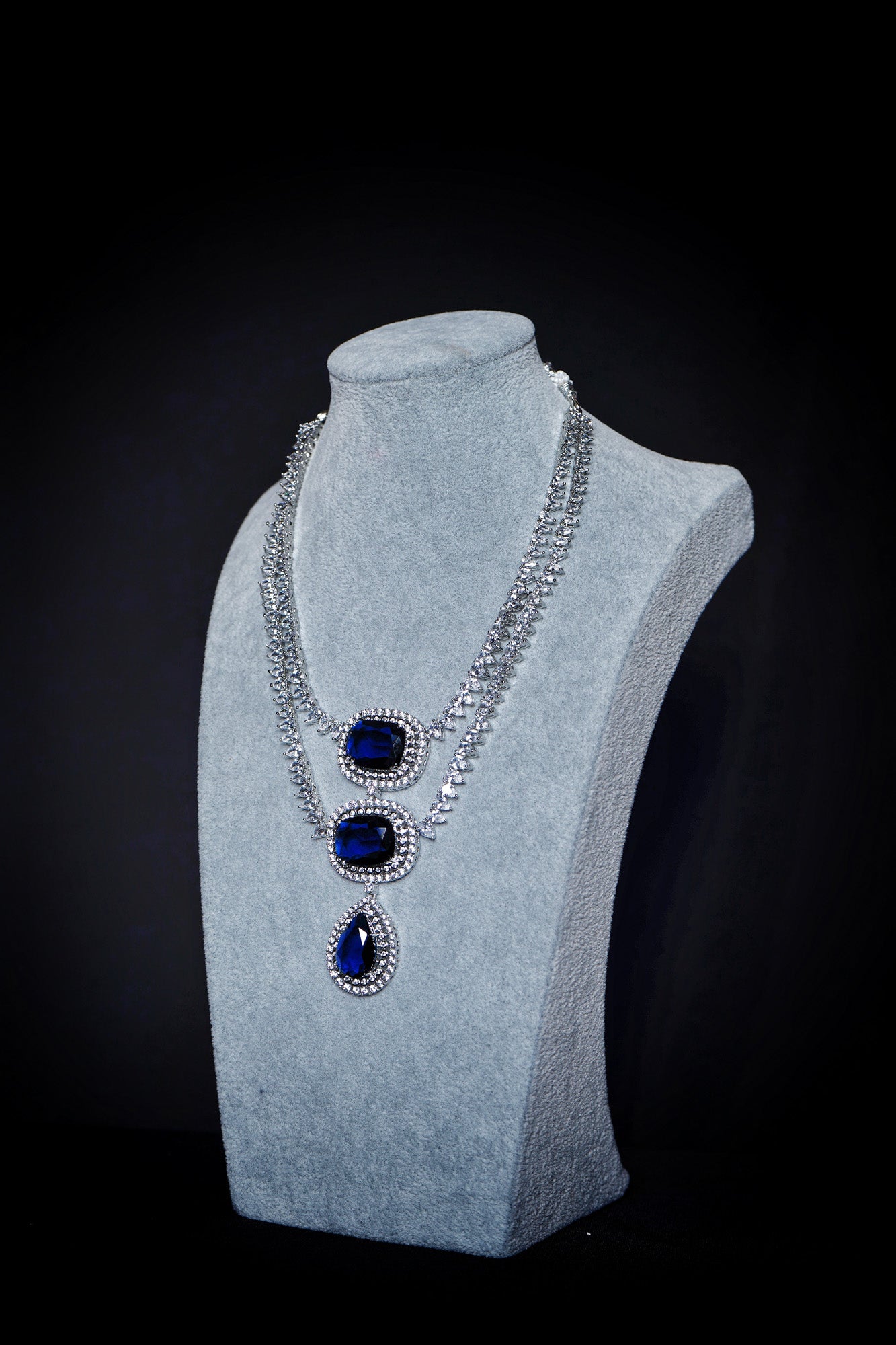 Elena's Diamond Necklace set - Chaandi Rivaaz
