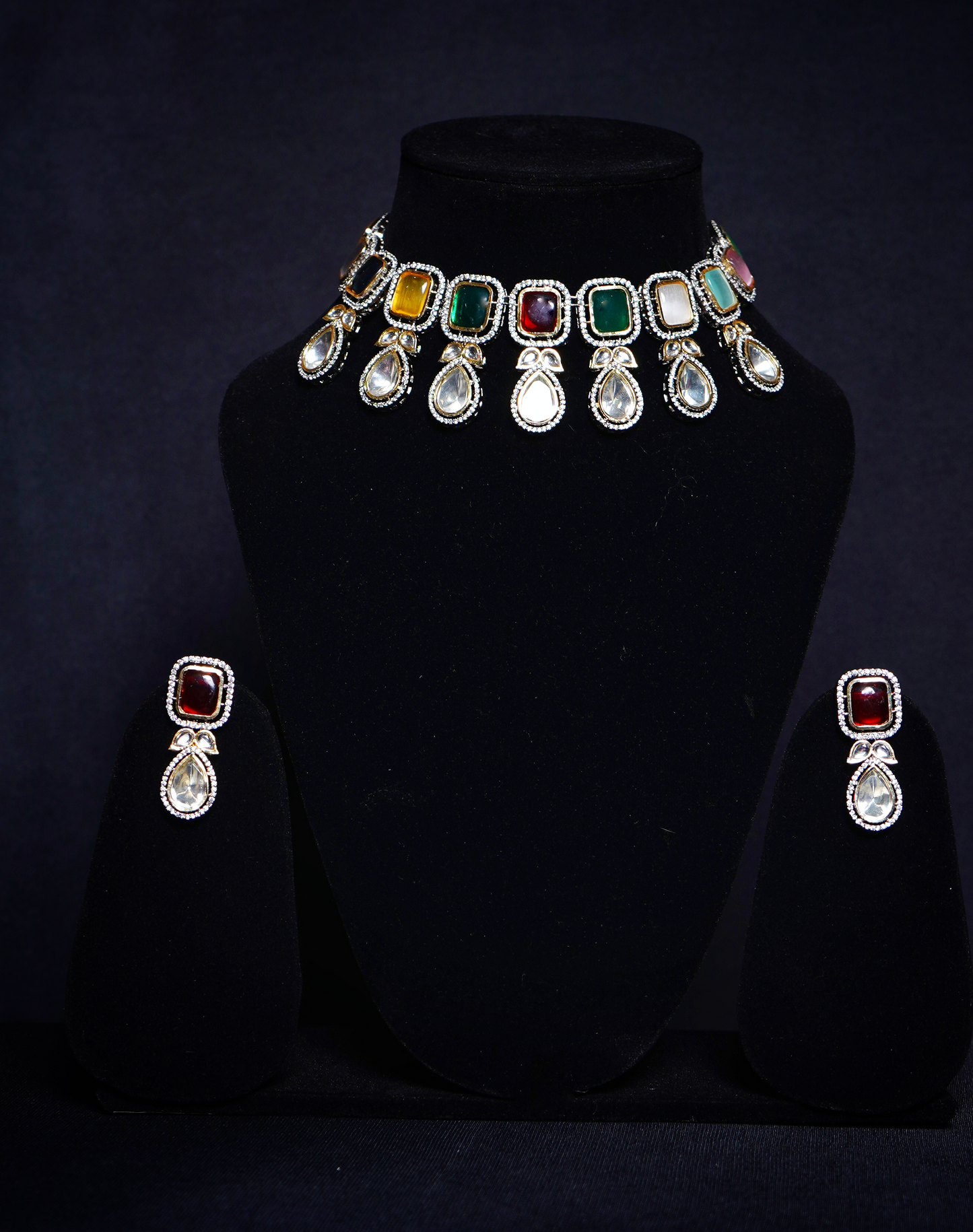Beautiful Polki Designer set - Chaandi Rivaaz