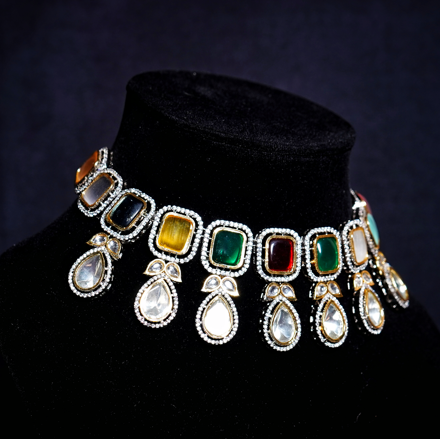 Beautiful Polki Designer set - Chaandi Rivaaz