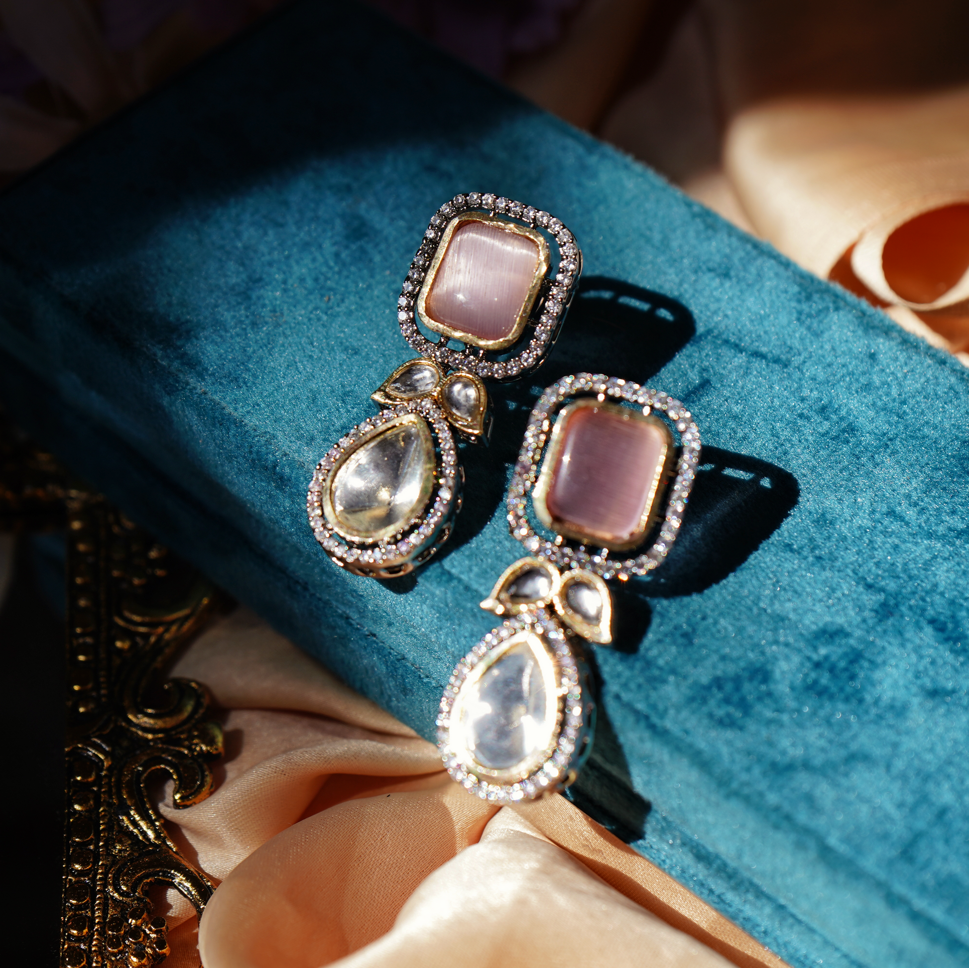 Beautiful Polki Designer set - Chaandi Rivaaz