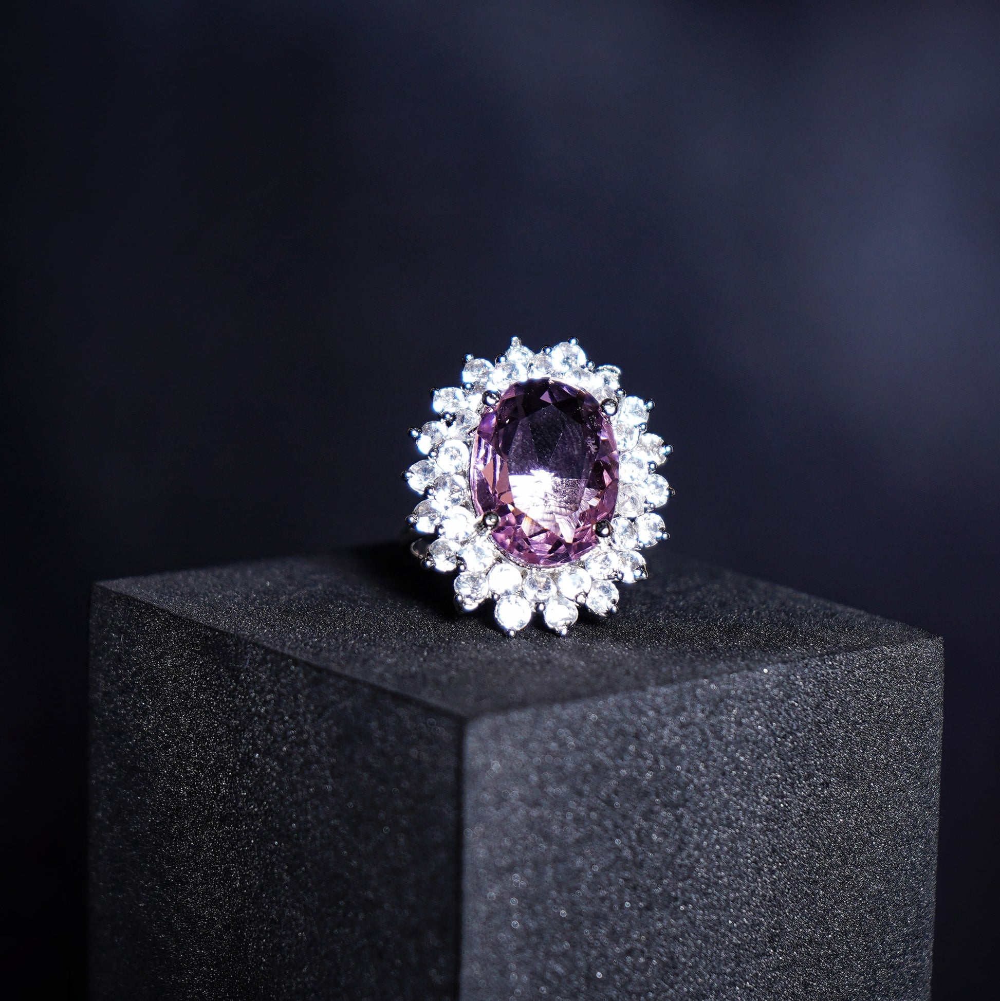 Elle CZ Oval Designer Rings - Chaandi Rivaaz