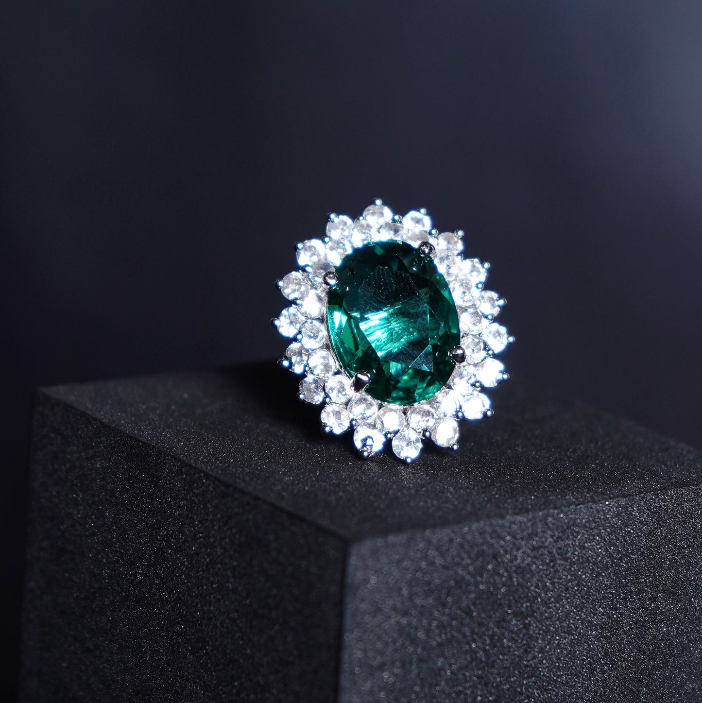 Elle CZ Oval Designer Rings - Chaandi Rivaaz