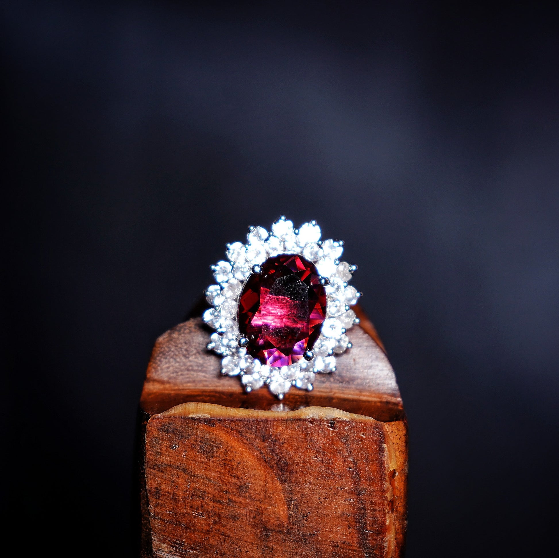 Elle CZ Oval Designer Rings - Chaandi Rivaaz