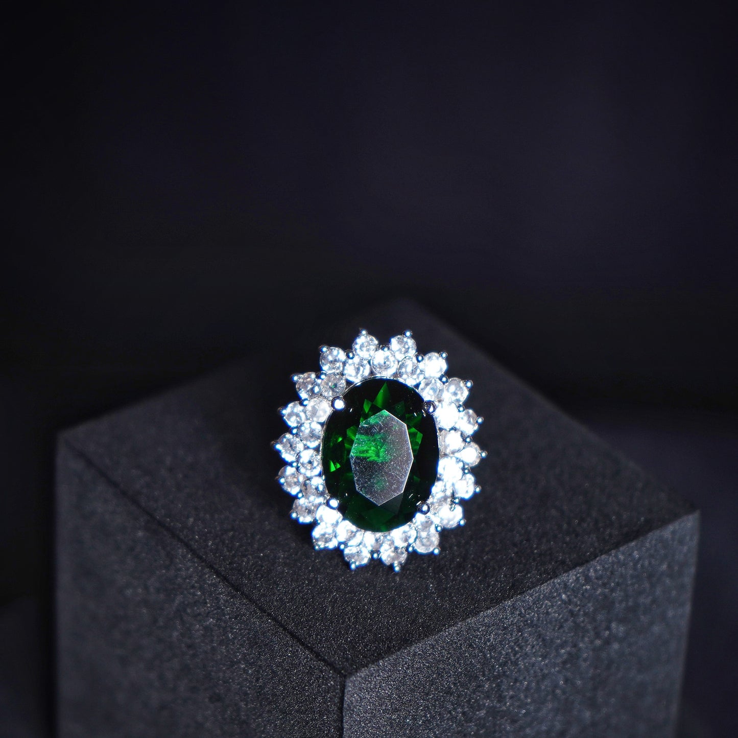 Elle CZ Oval Designer Rings - Chaandi Rivaaz