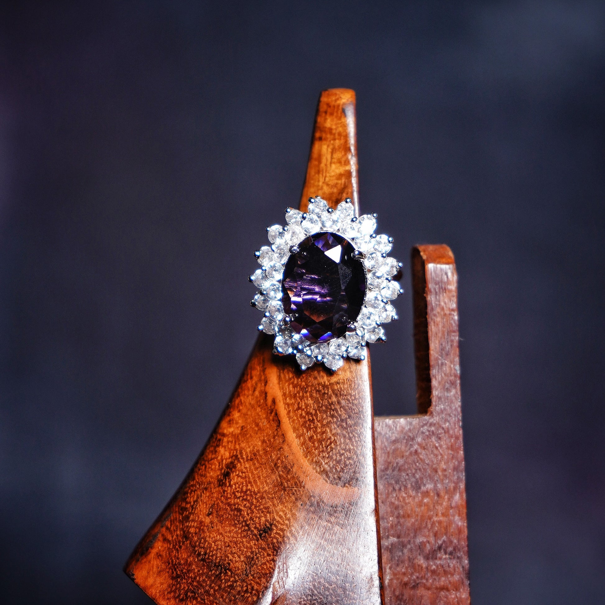 Elle CZ Oval Designer Rings - Chaandi Rivaaz