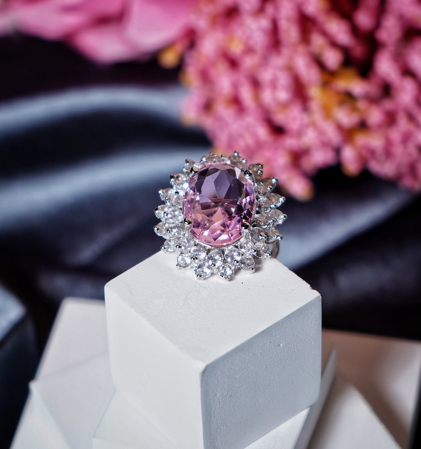 Elle CZ Oval Designer Rings - Chaandi Rivaaz