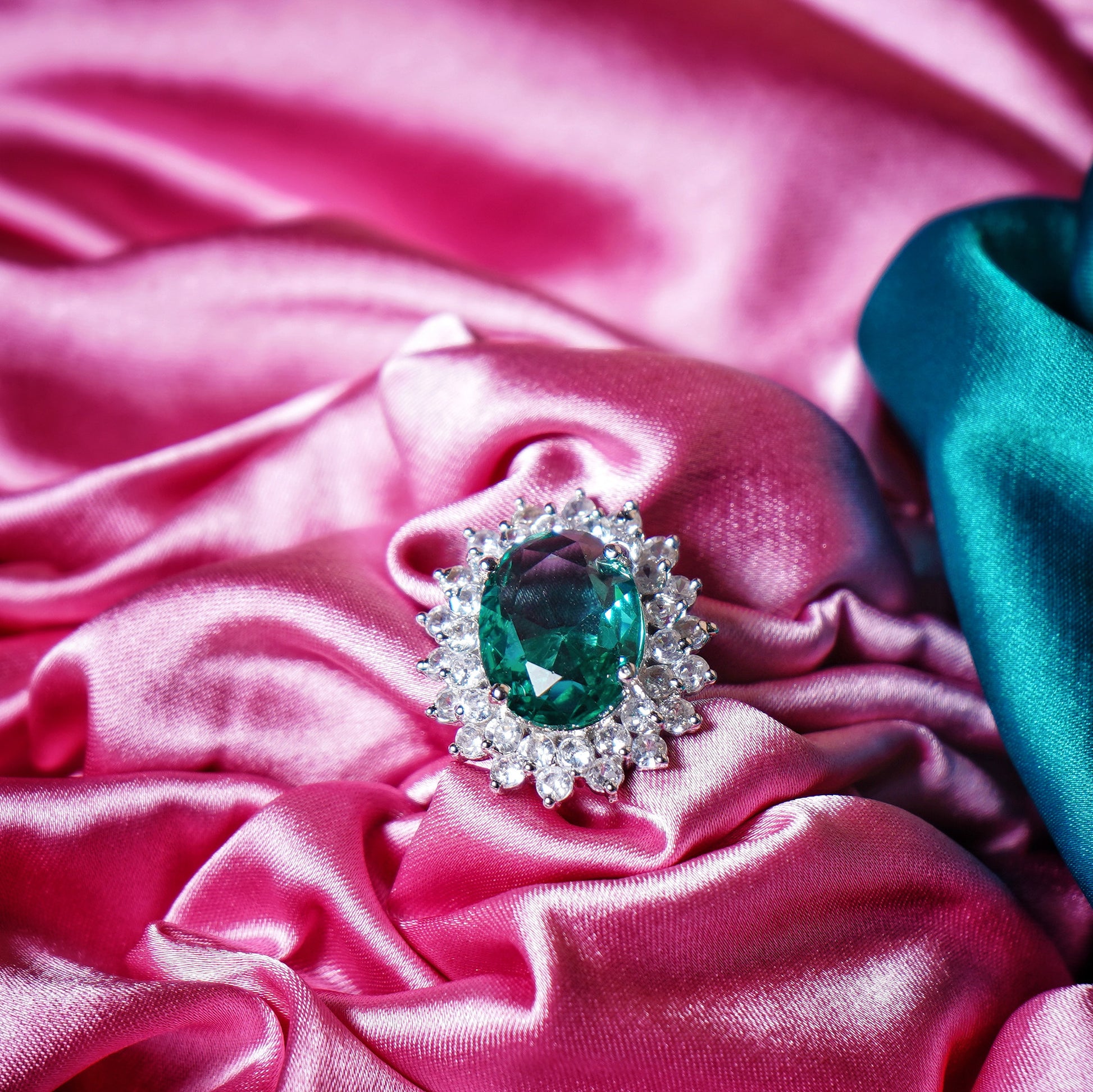 Elle CZ Oval Designer Rings - Chaandi Rivaaz