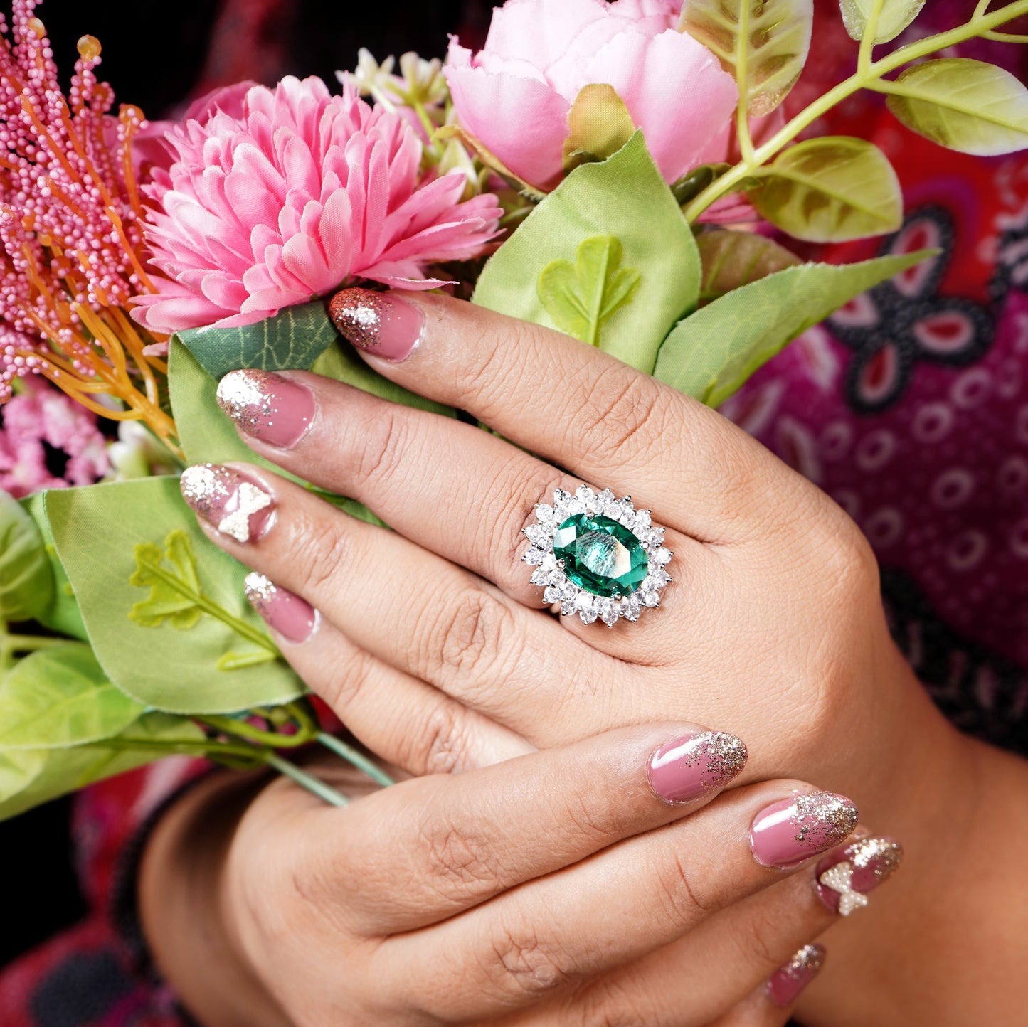 Elle CZ Oval Designer Rings - Chaandi Rivaaz