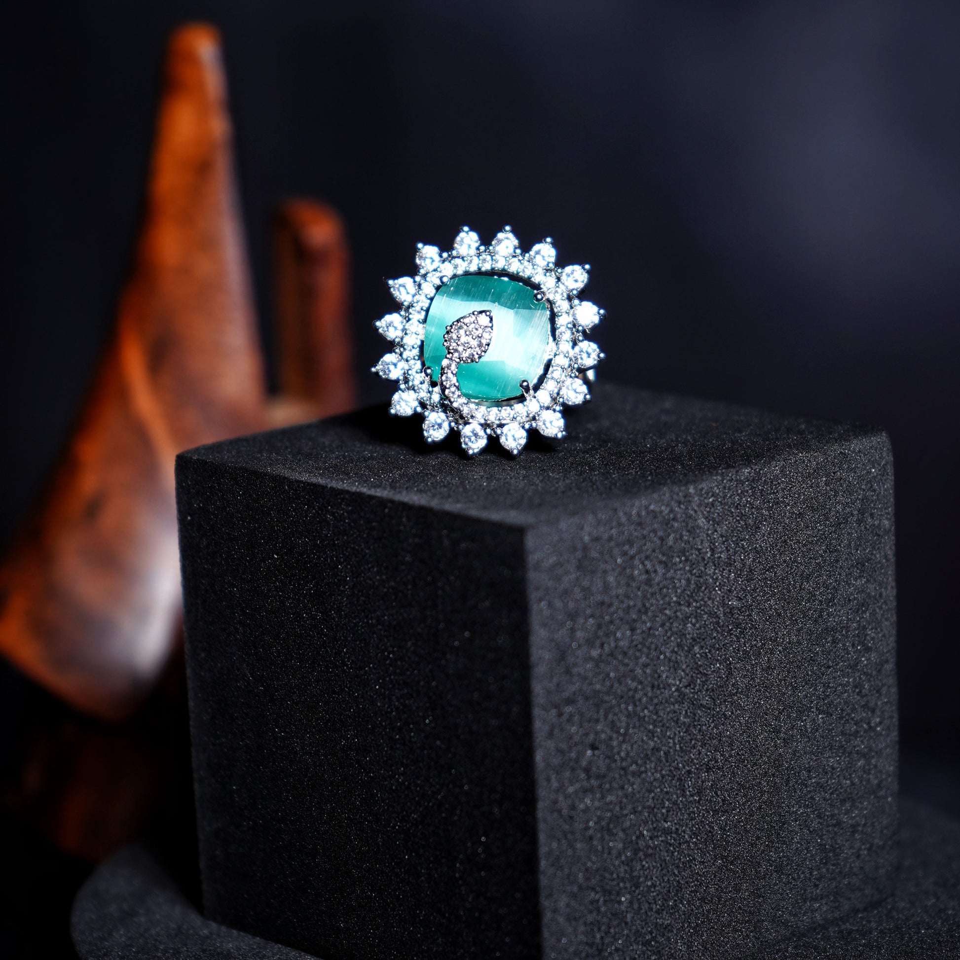 Alora CZ Designer Rings - Chaandi Rivaaz