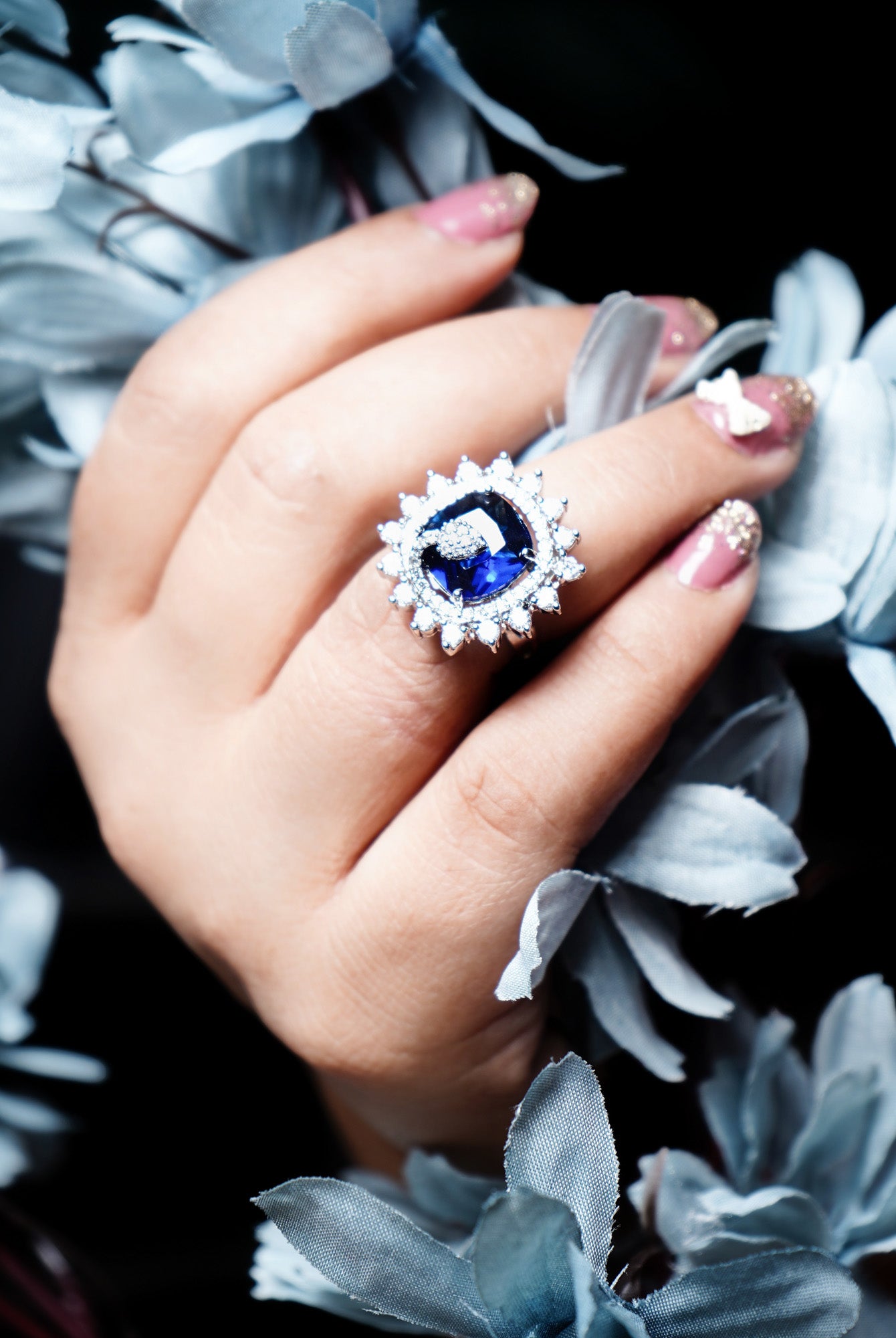 Alora CZ Designer Rings - Chaandi Rivaaz