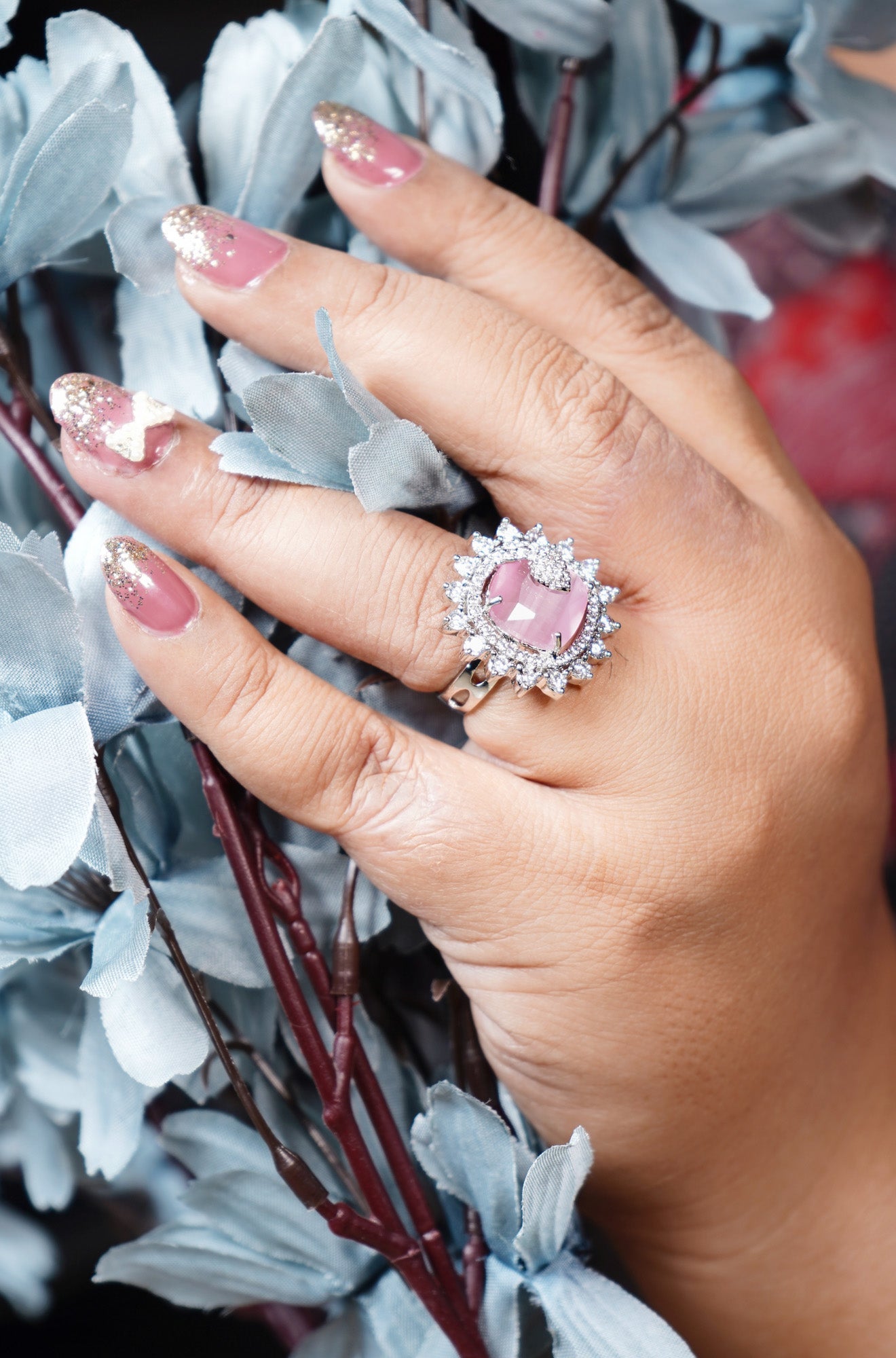 Alora CZ Designer Rings - Chaandi Rivaaz