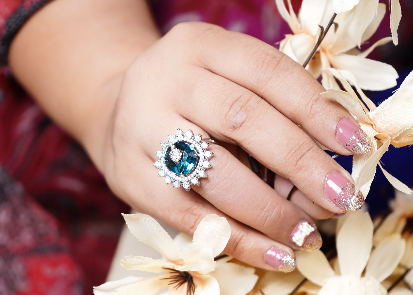 Alora CZ Designer Rings - Chaandi Rivaaz