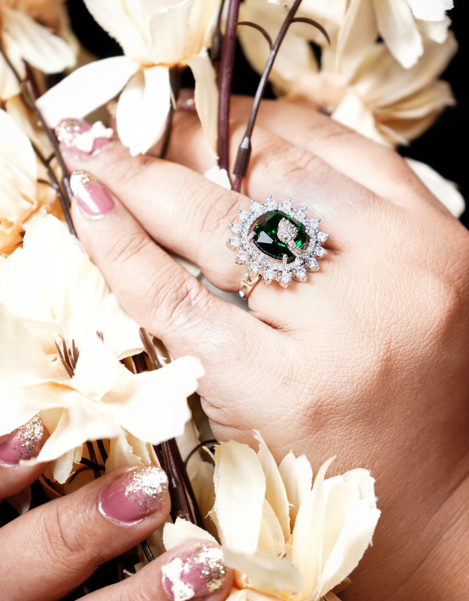 Alora CZ Designer Rings - Chaandi Rivaaz