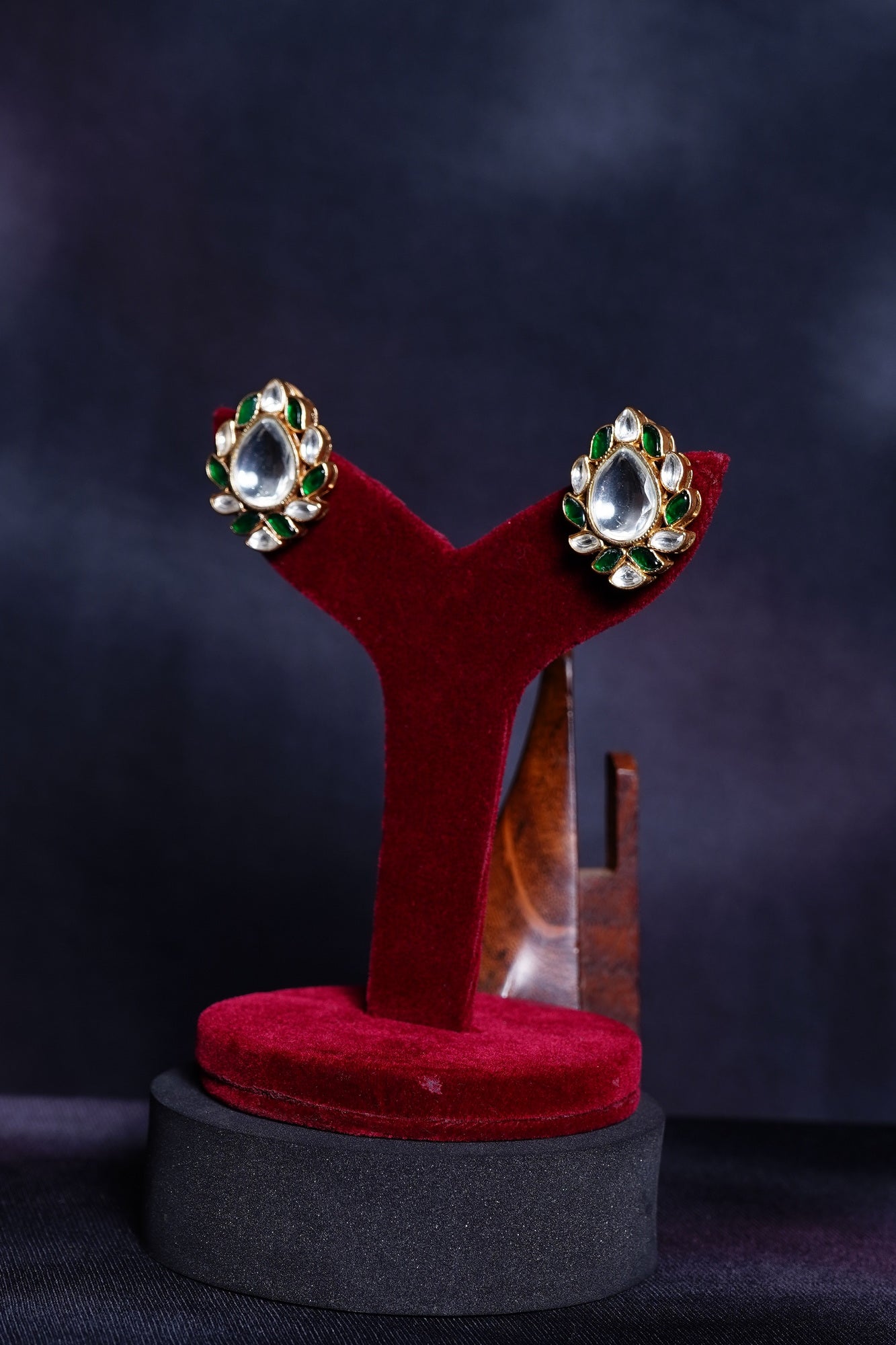Beautiful Polki Designer Earrings - Chaandi Rivaaz