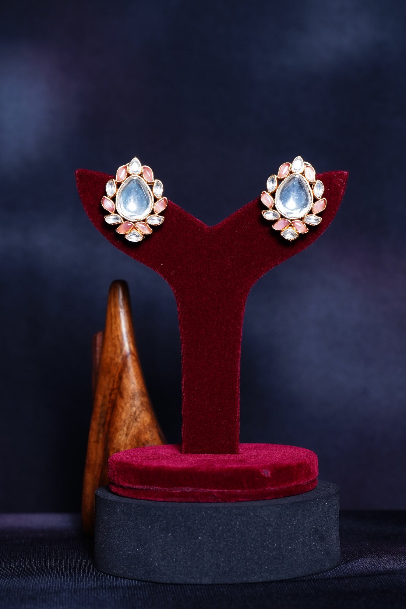 Beautiful Polki Designer Earrings - Chaandi Rivaaz