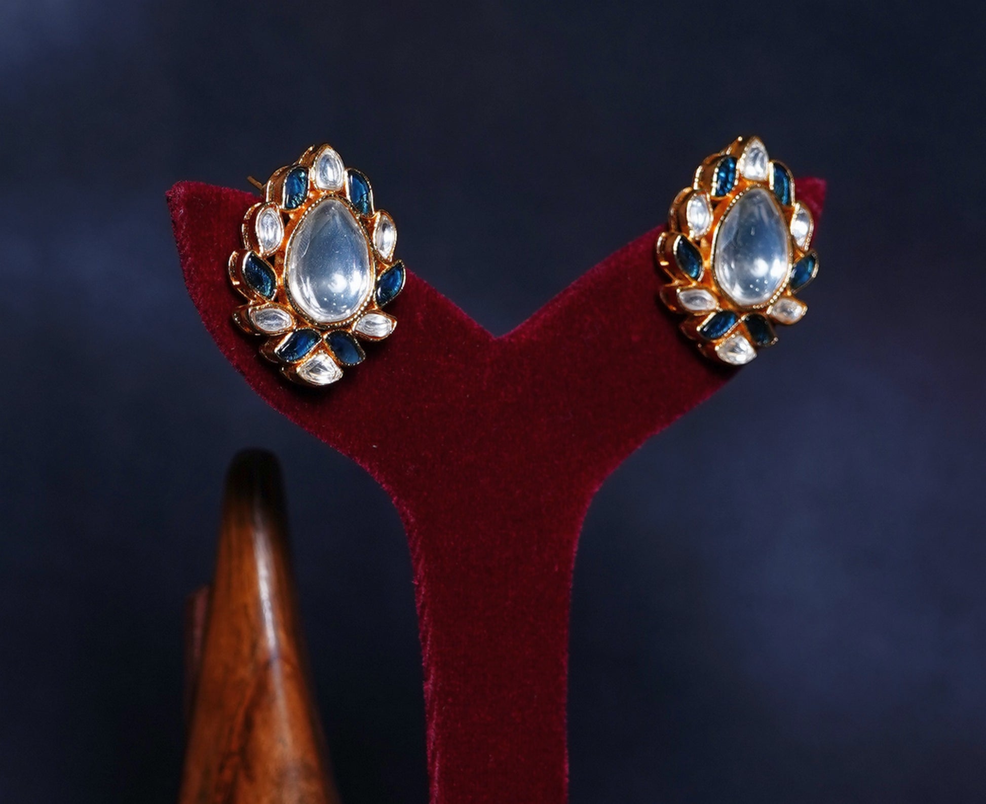 Beautiful Polki Designer Earrings - Chaandi Rivaaz