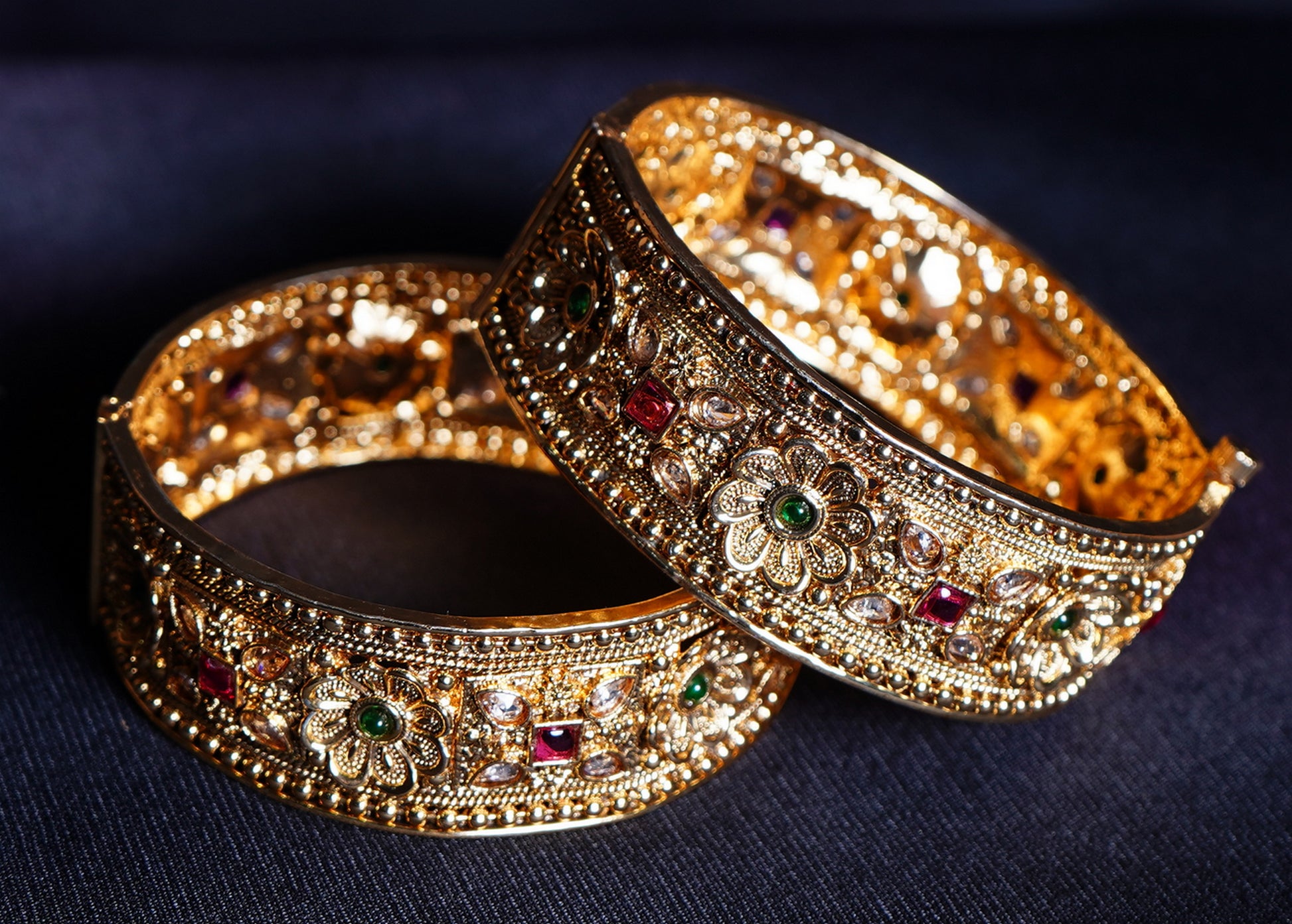 Designer Antique Bangles - Chaandi Rivaaz