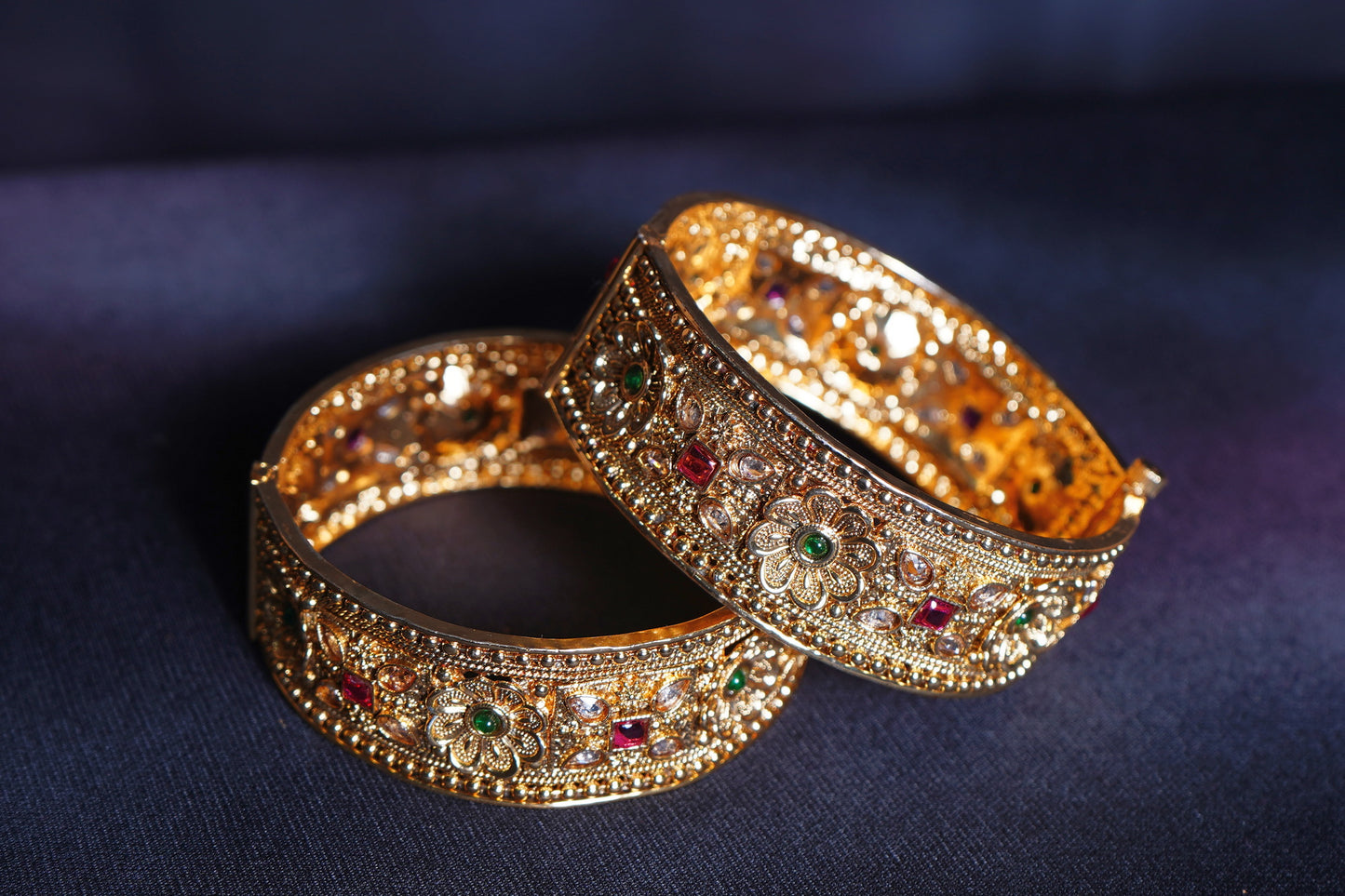 Designer Antique Bangles - Chaandi Rivaaz