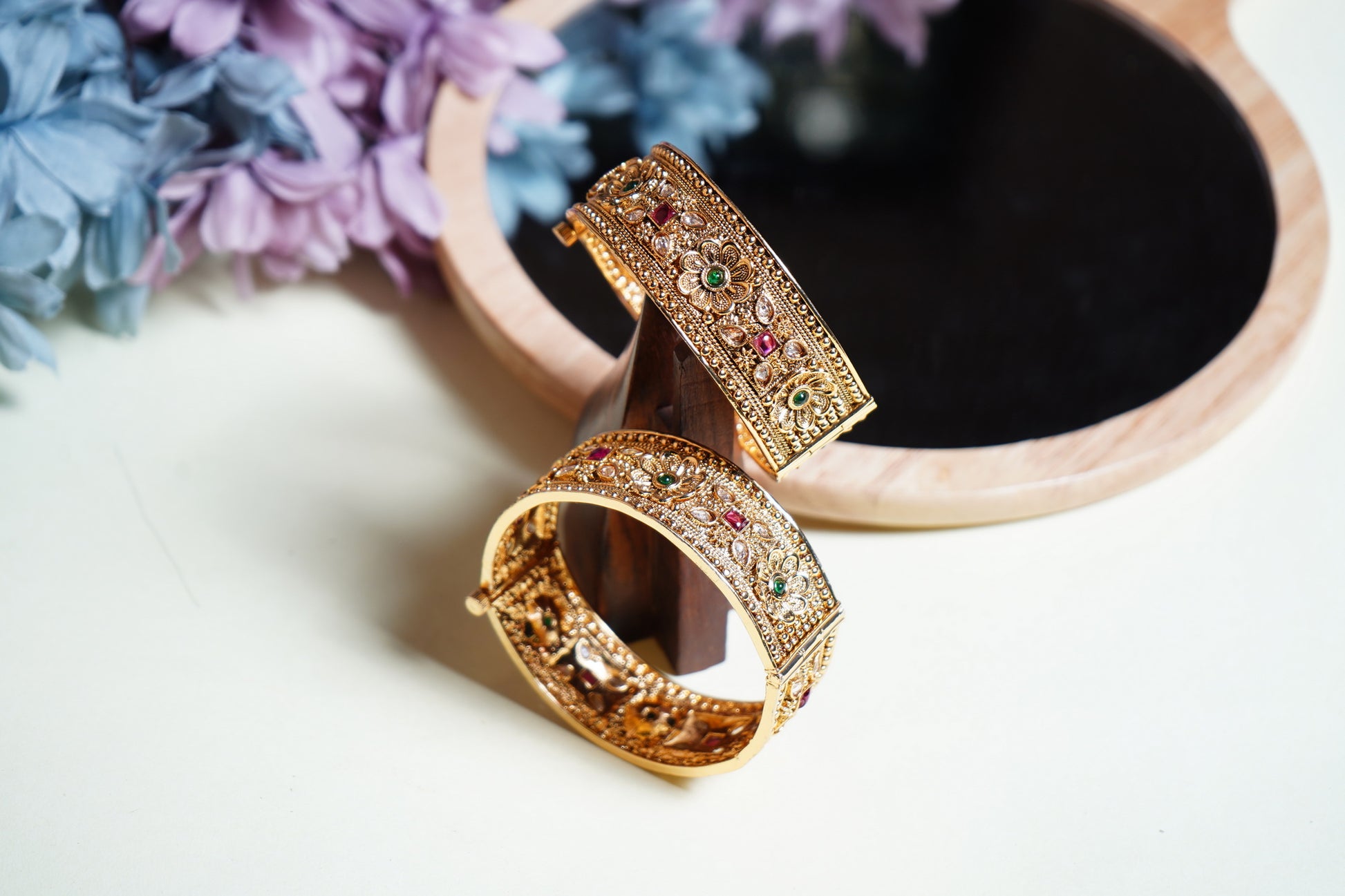 Designer Antique Bangles - Chaandi Rivaaz