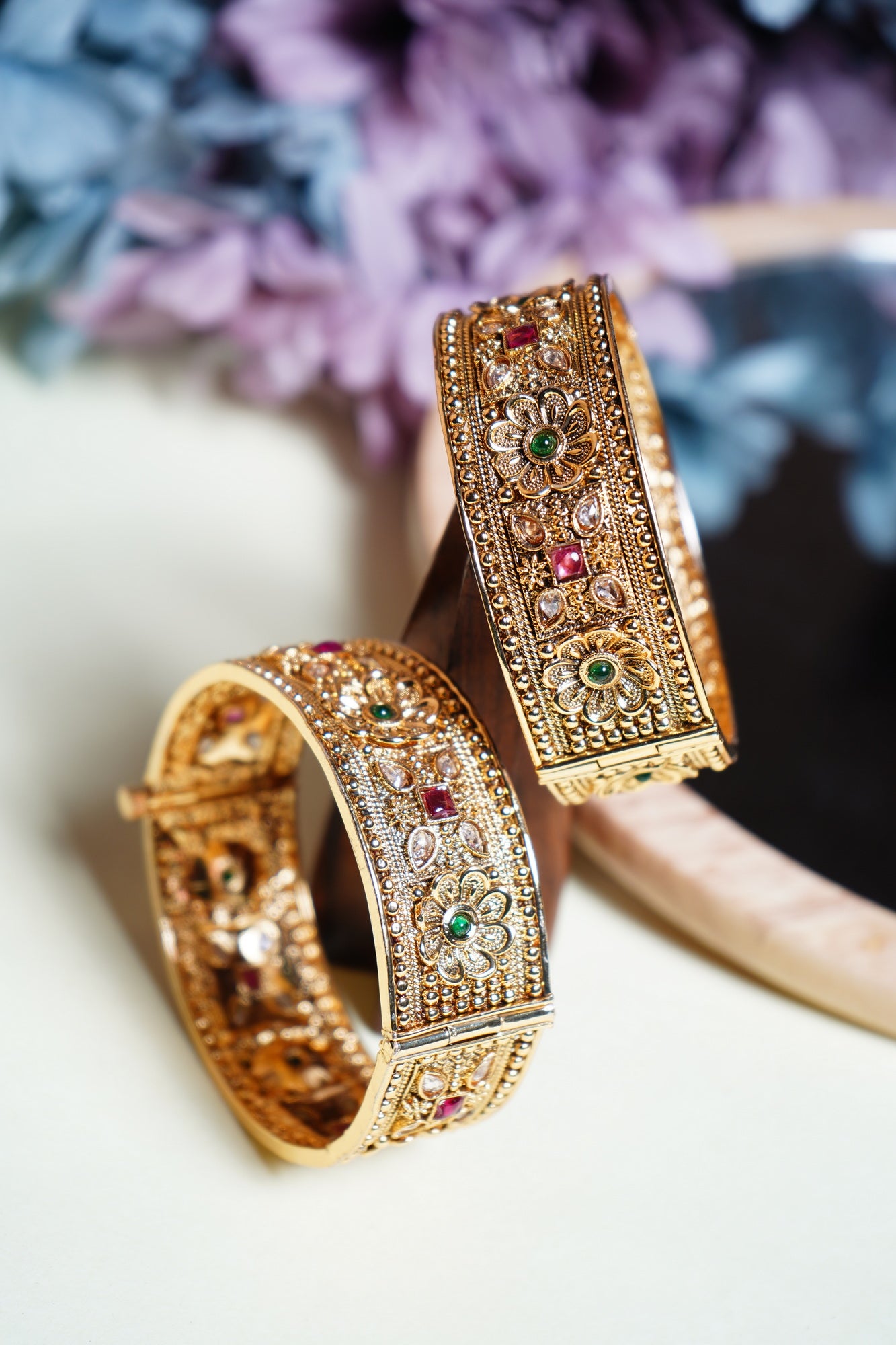 Designer Antique Bangles - Chaandi Rivaaz