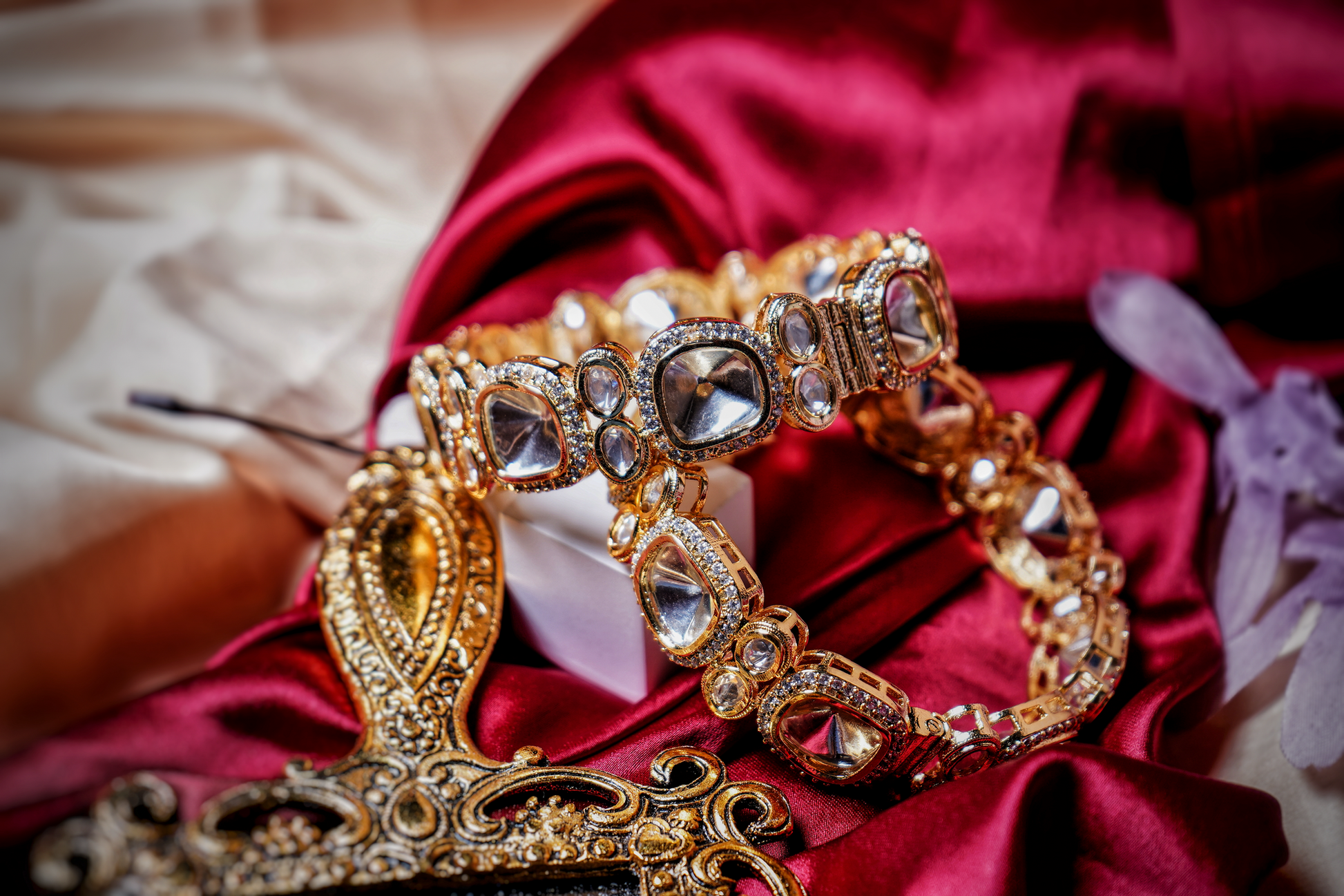 Beautiful Polki Bangles - Chaandi Rivaaz