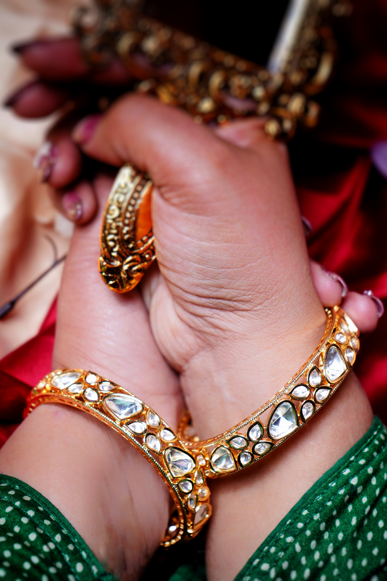 Royal Polki Bangles - Chaandi Rivaaz